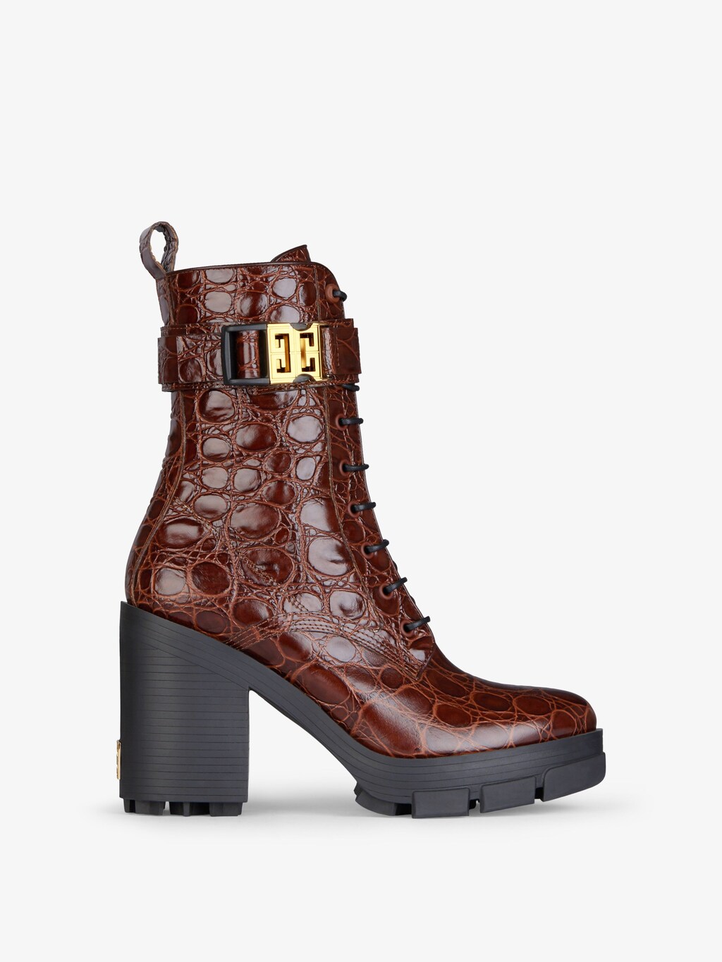 givenchy.com | Terra boots in crocodile effect leather