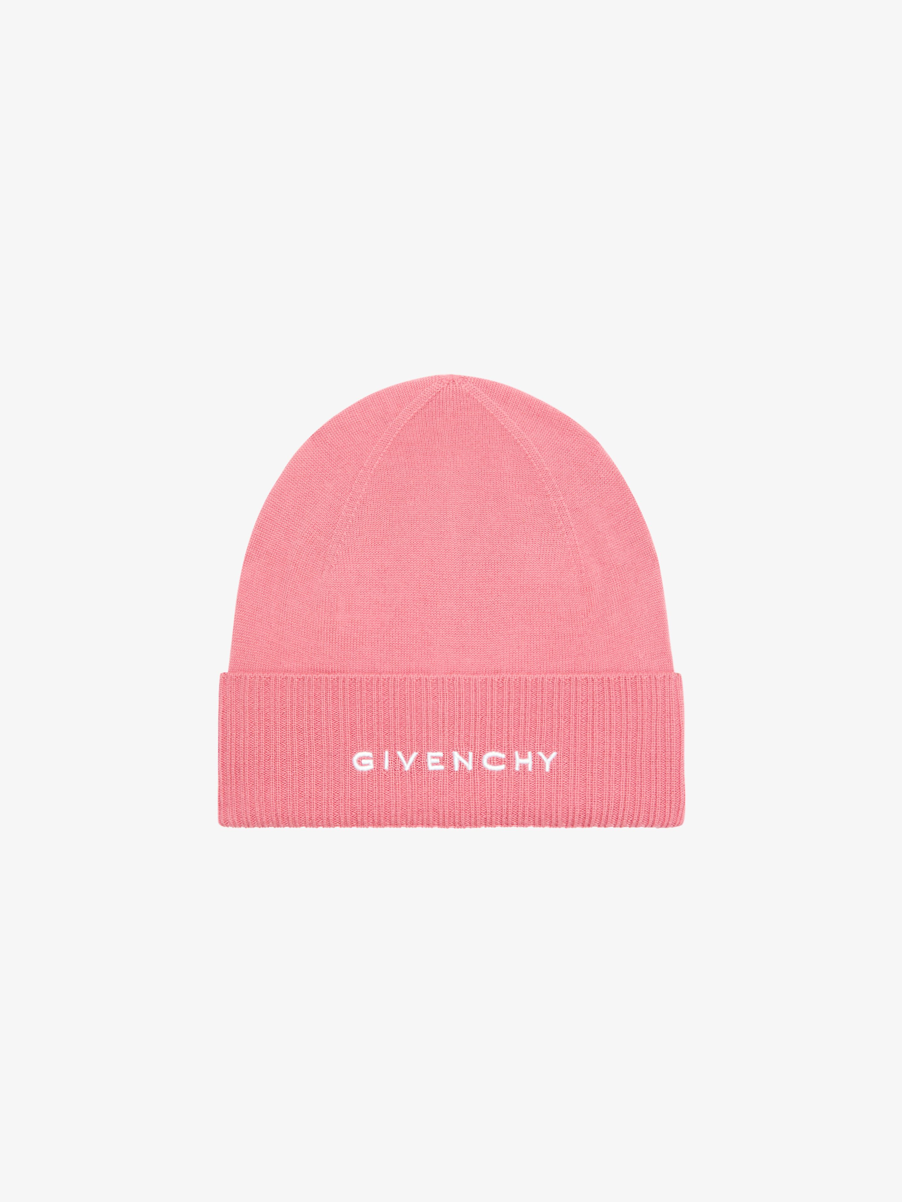 GIVENCHY 4G beanie in wool - bright pink