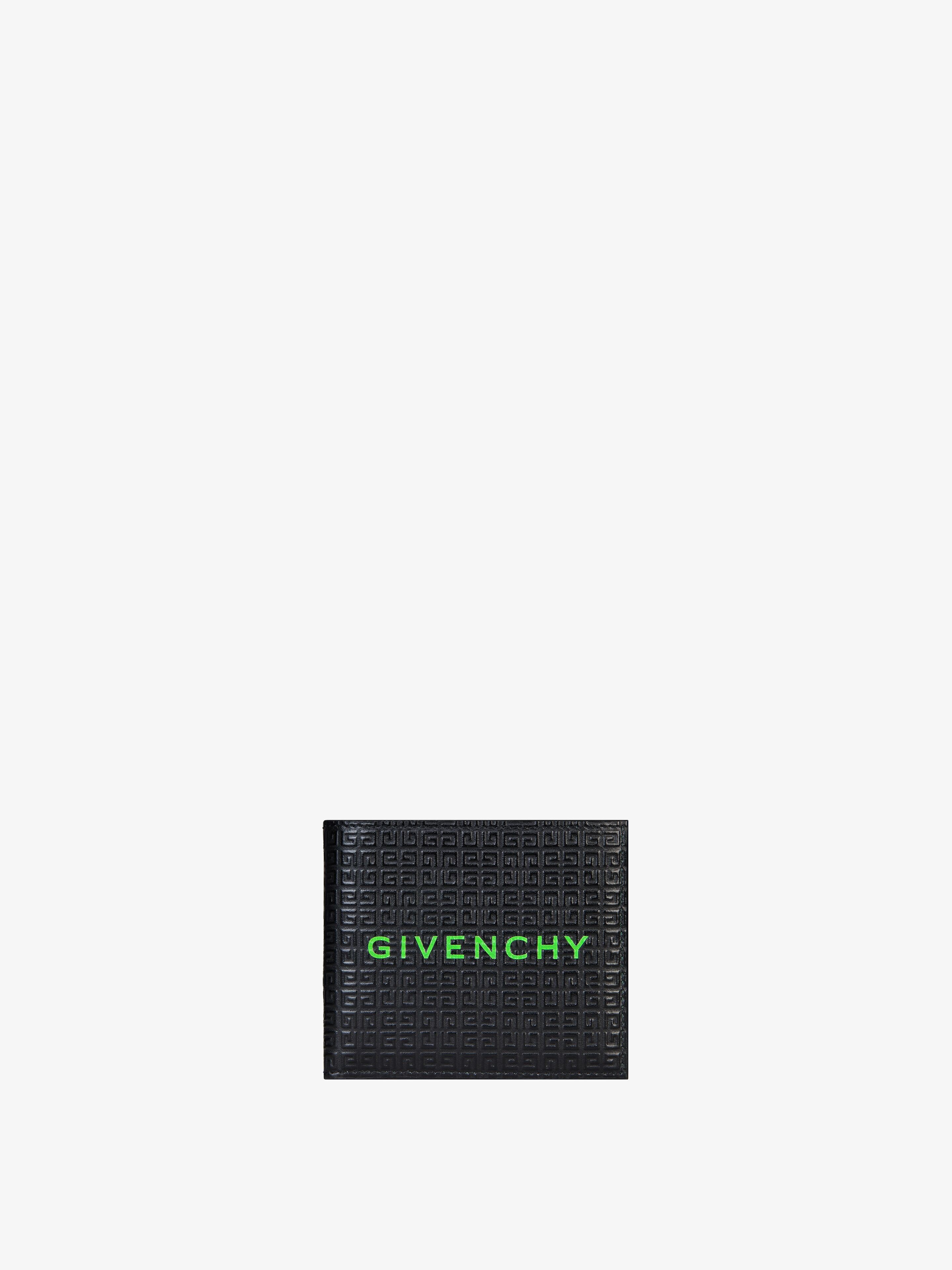 Shop Givenchy Portefeuille  En Cuir Micro 4g In Multicolor