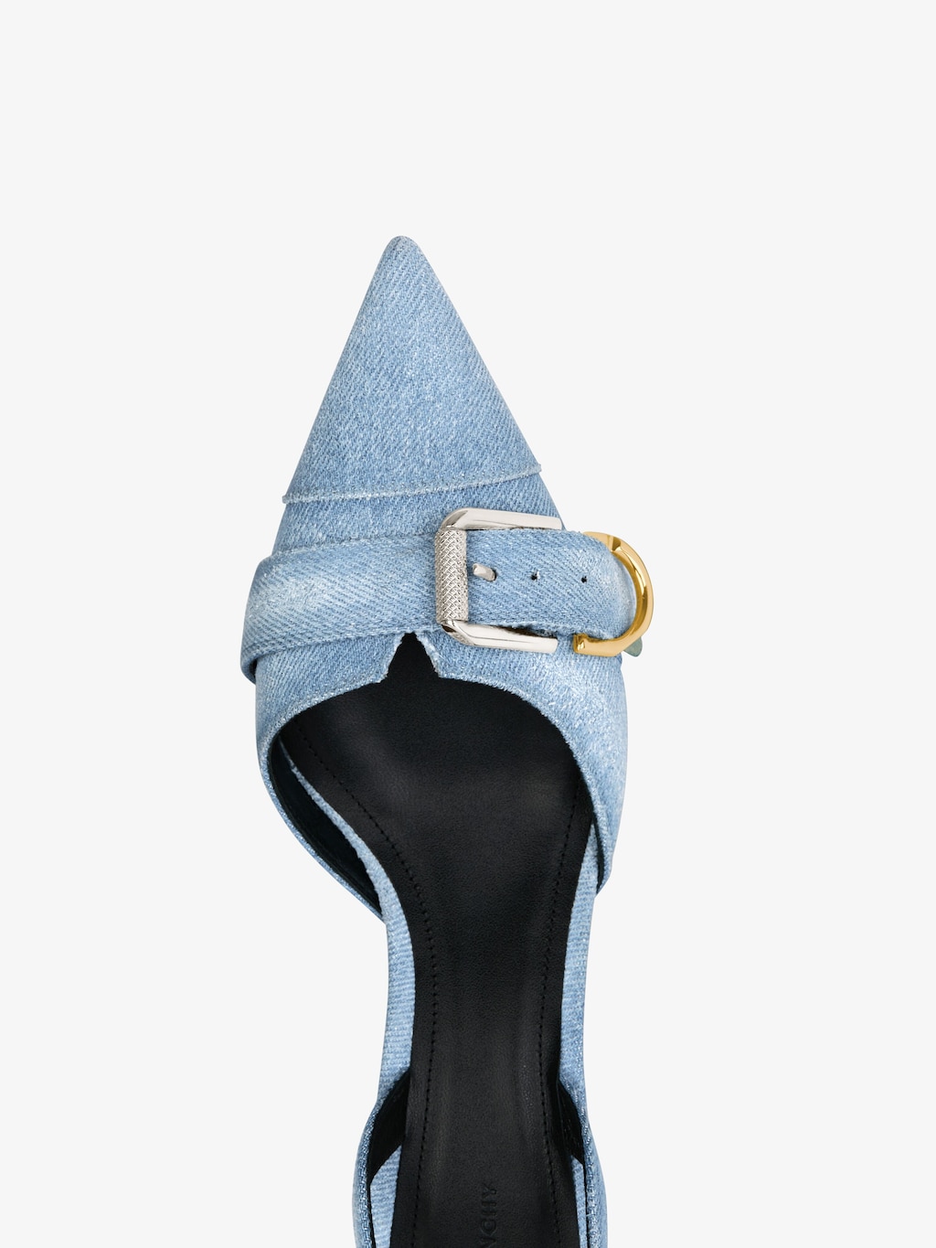 Voyou slingbacks in washed denim | Givenchy US | Givenchy