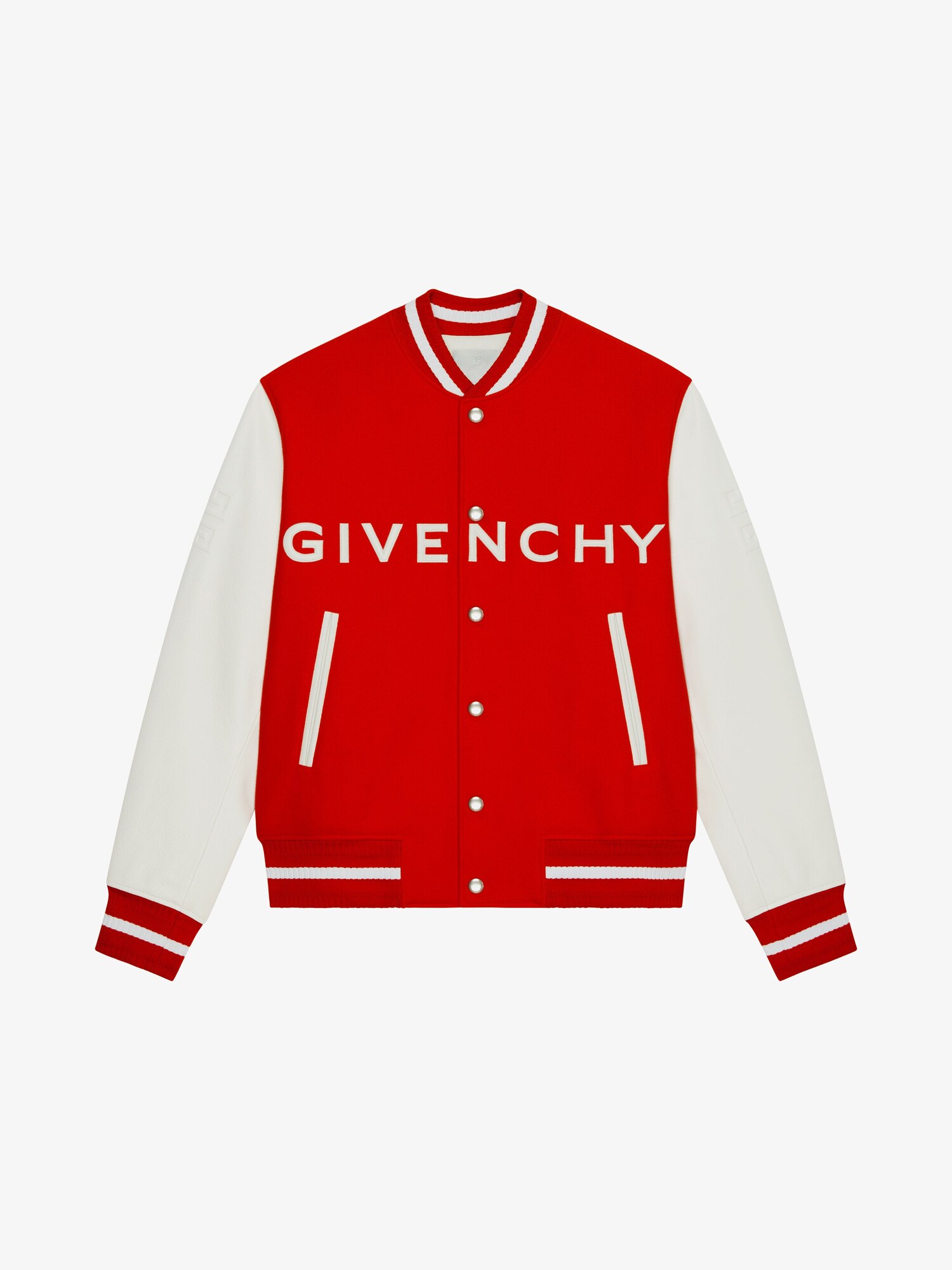 GIVENCHY Varsity Jacket In Wool And Leather Givenchy US Givenchy vmas-2024-start-time-bella-regine