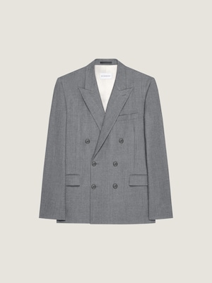 Veste double boutonnage en flanelle