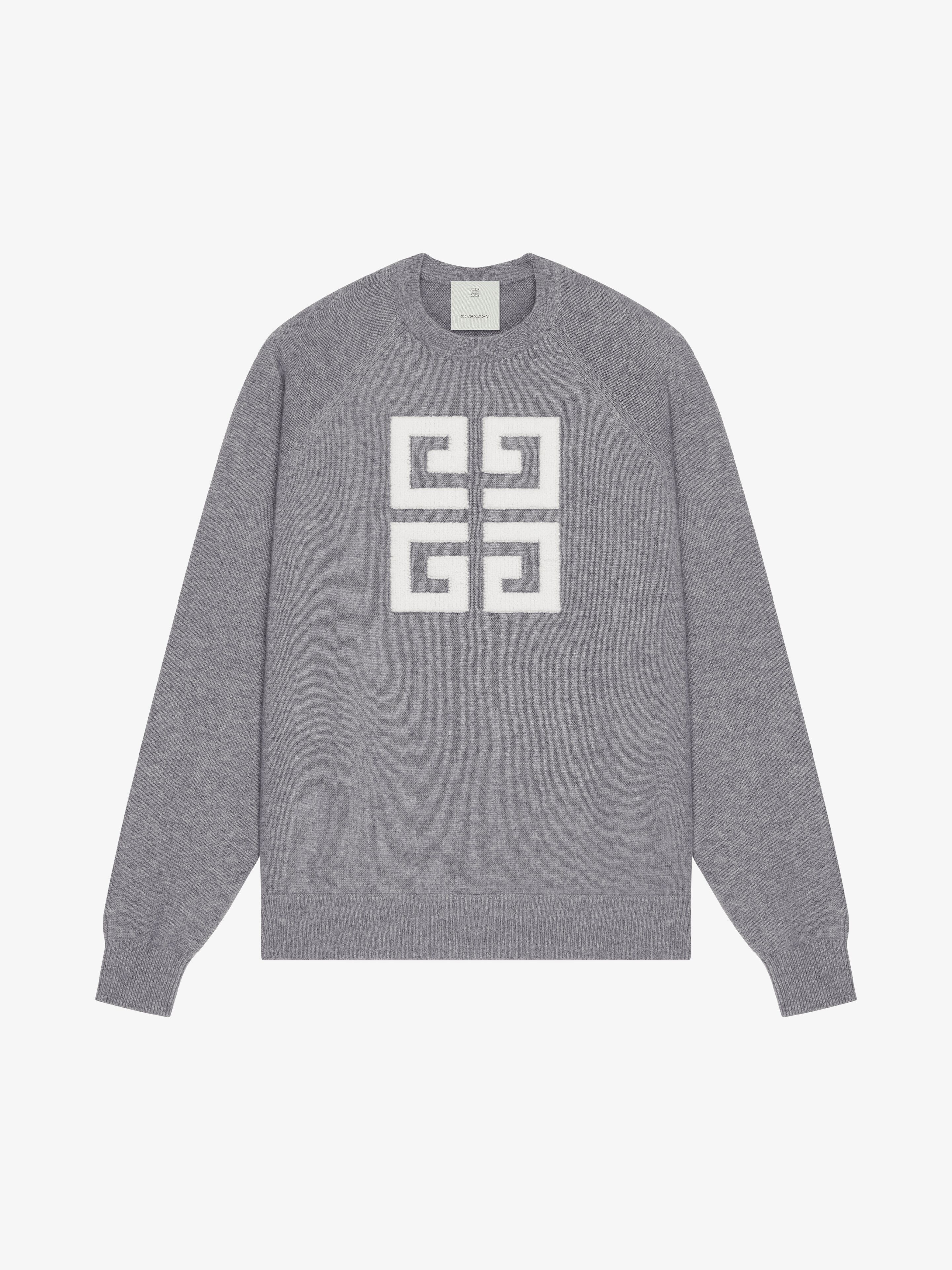 Shop Givenchy 4g Sweater In Cashmere In Grey