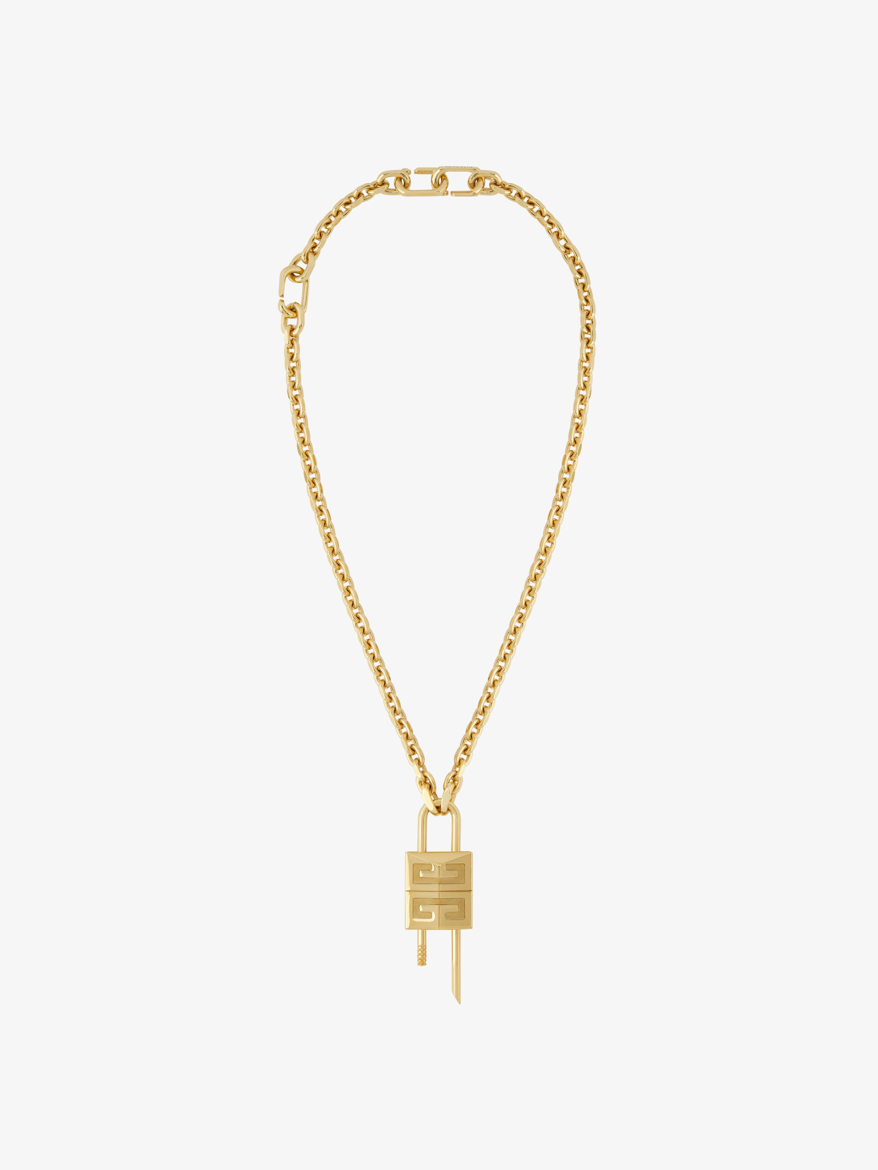Givenchy - Collier Lock Petit Modèle En Métal - pour Femme