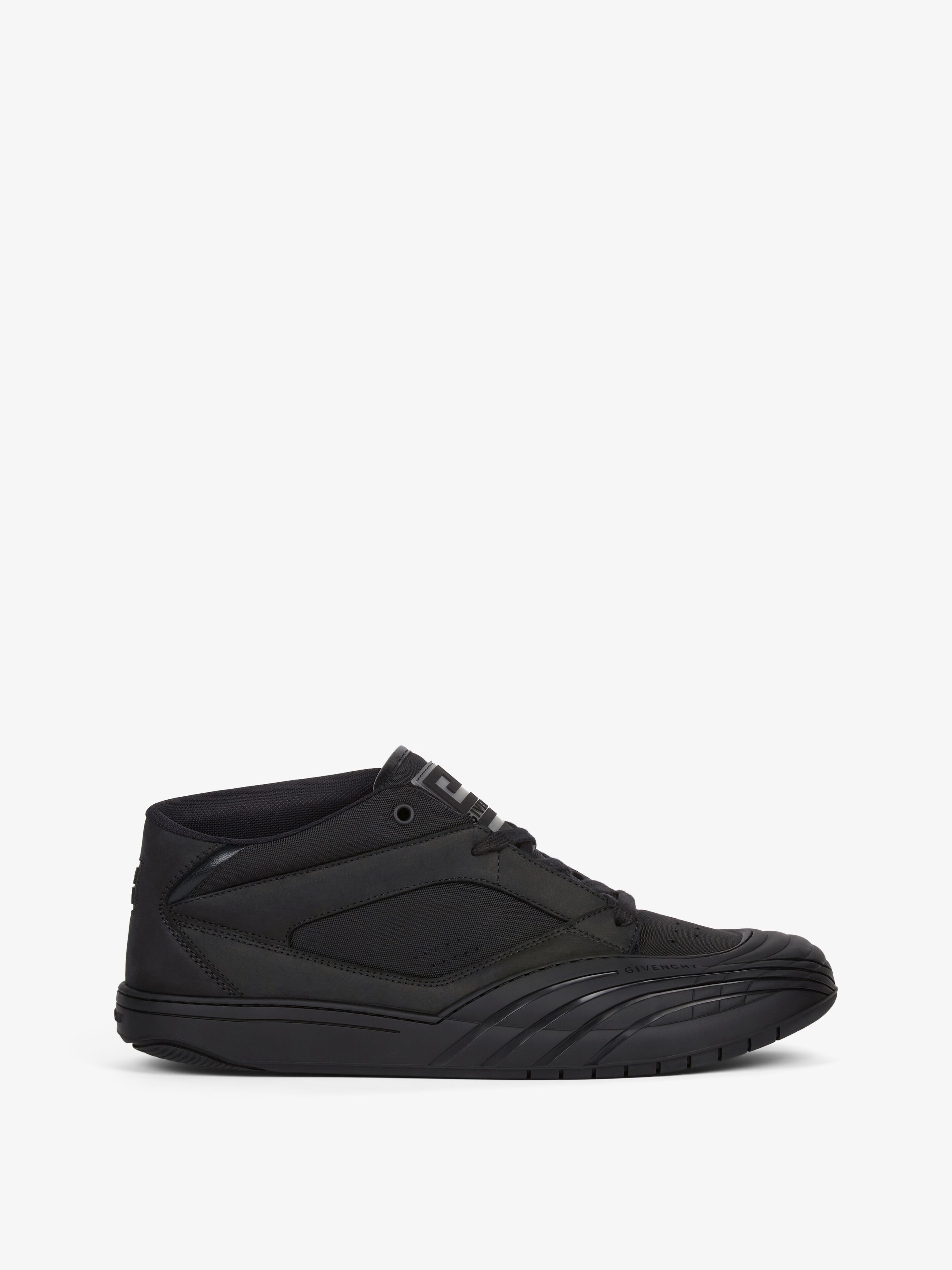 Shop Givenchy Skate Sneakers In Nubuck And Synthetic Fiber In Black