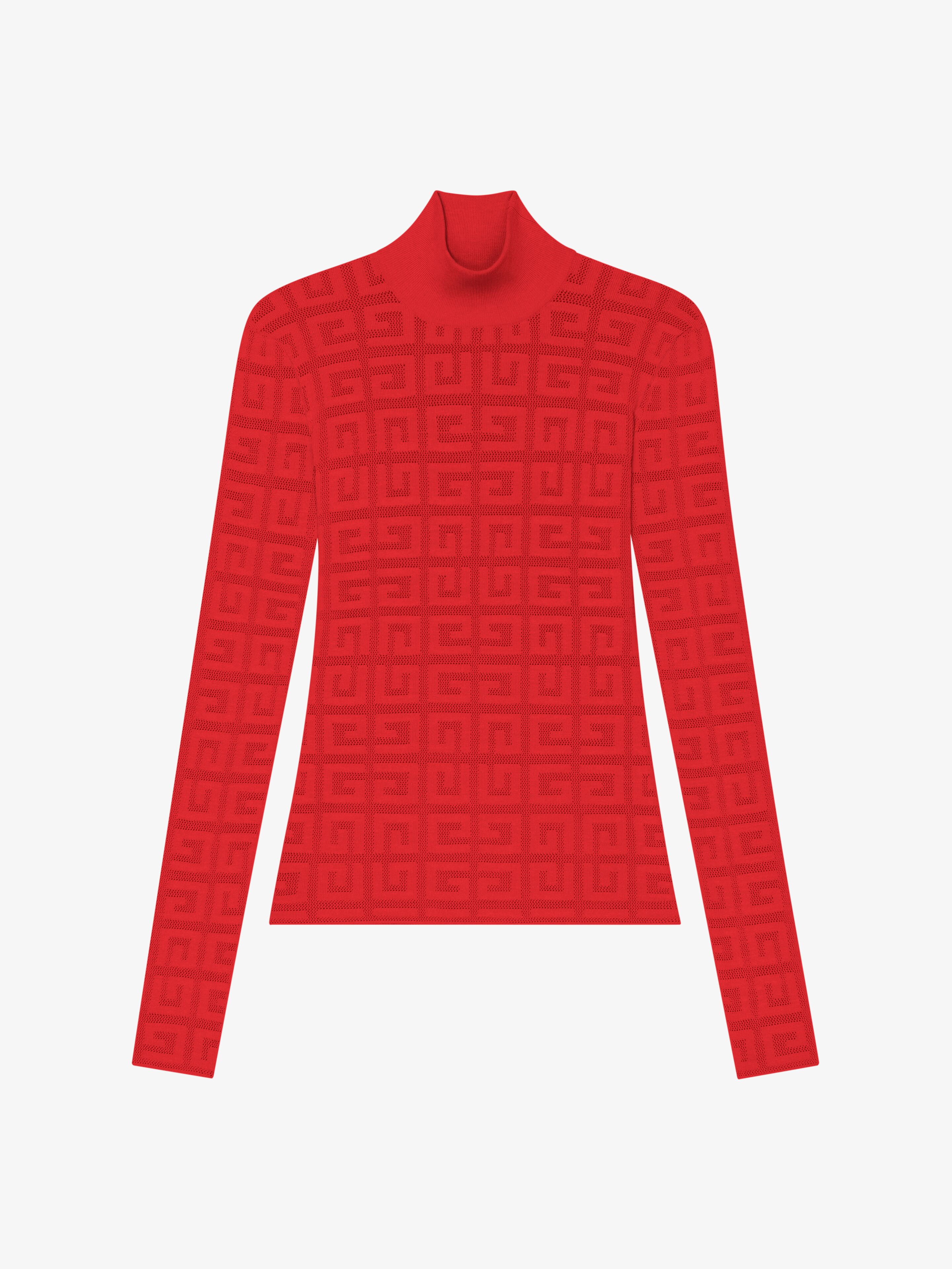 Shop Givenchy Sweater In 4g Jacquard In Red