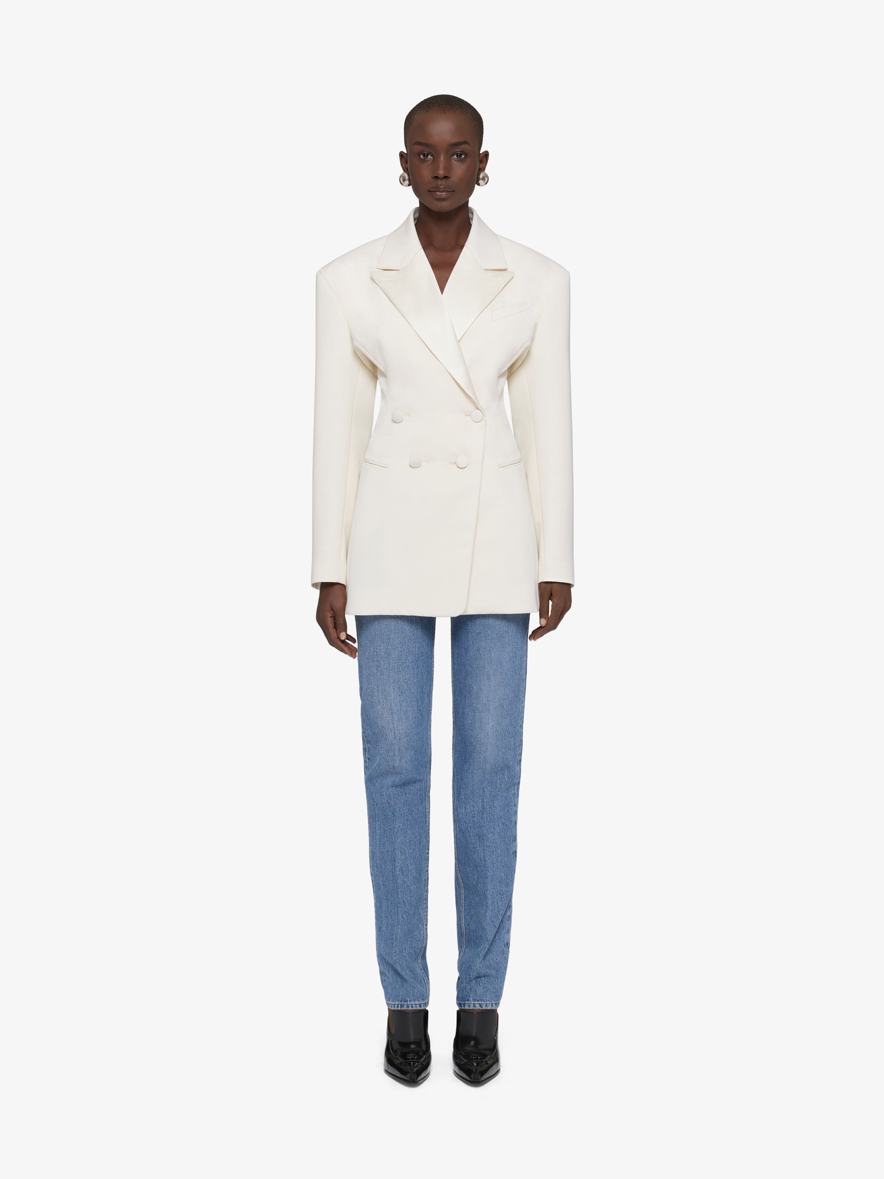 Jacket in wool with pleated back | Givenchy CA | Givenchy Jacket in wool with pleated back | Givenchy CA | Givenchy