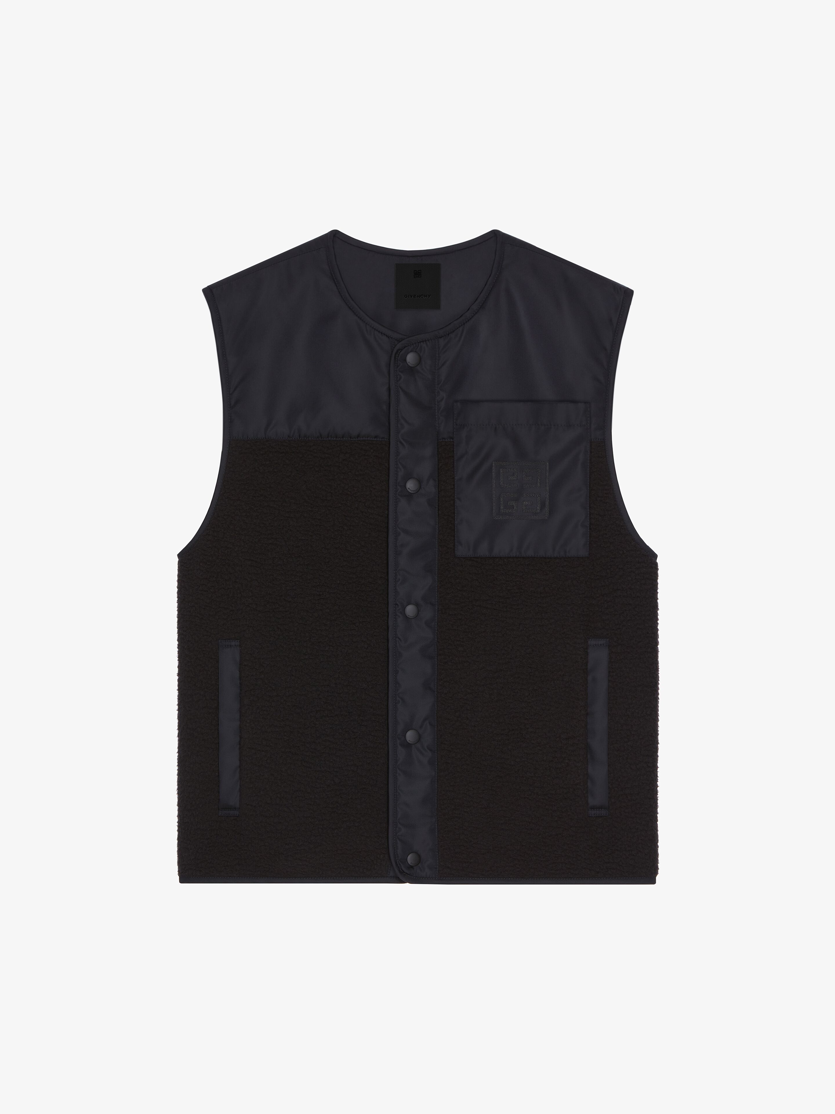 Givenchy - Gilet En Matières Mélangées - Noir - pour Homme - Taille : 46