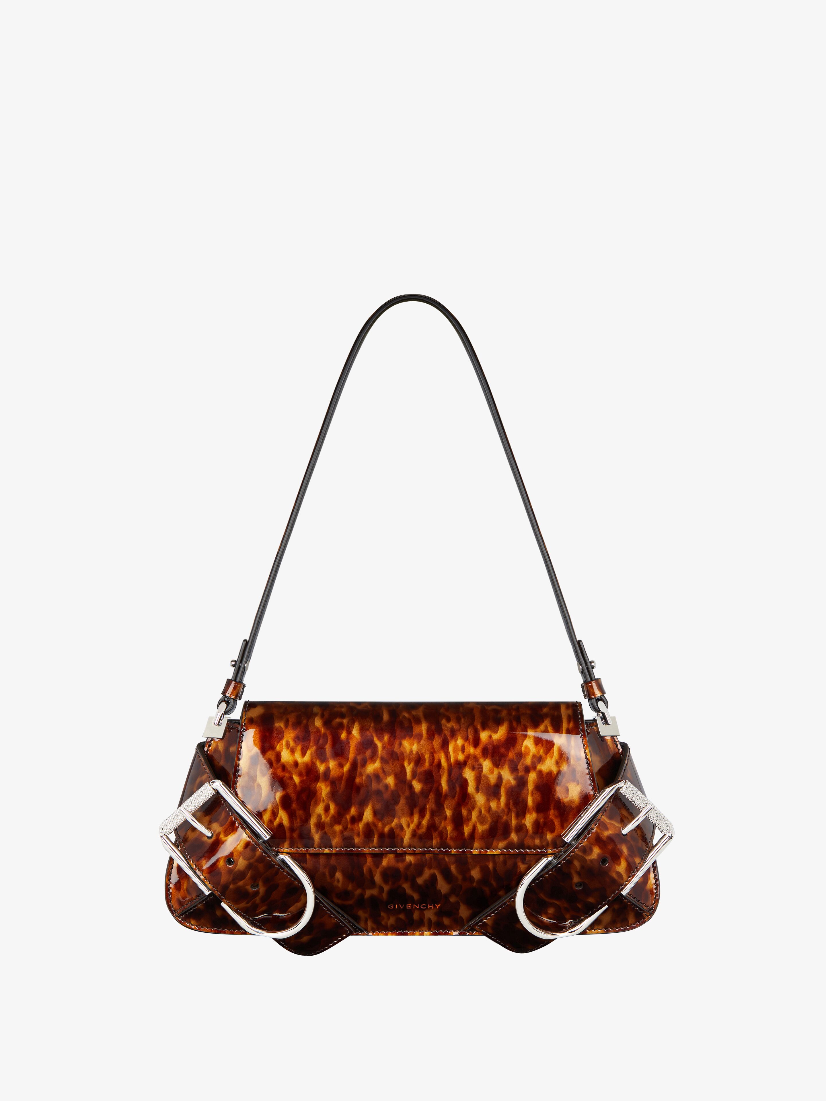 Shop Givenchy Voyou Shoulder Flap Bag In Tortoiseshell Leather In Multicolor