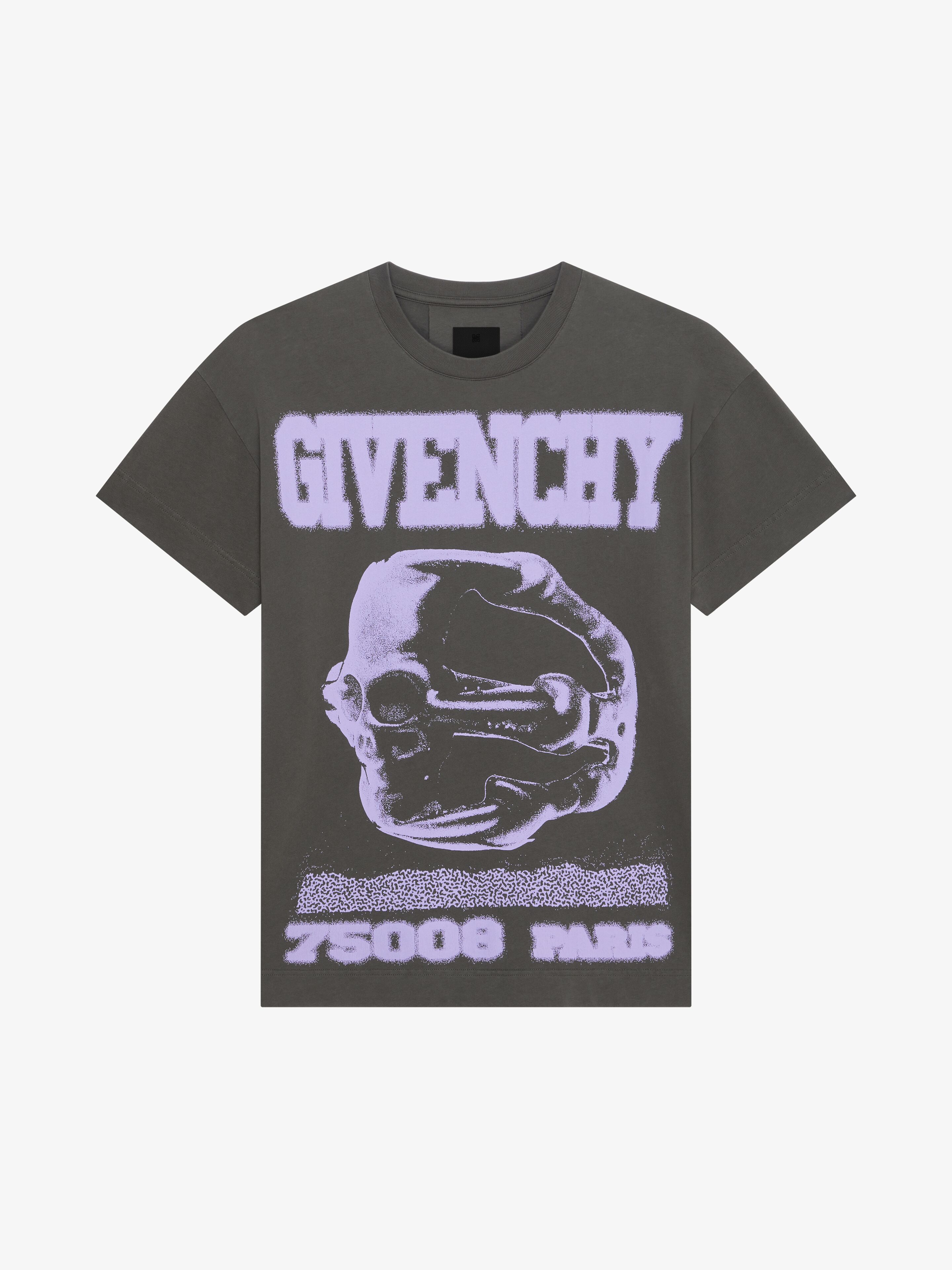 Tシャツ・カットソー GIVENCHY SS25 COTTON SHIRT (BM611CG1ZF 100) Casual fit t-shirt in cotton with GIVENCHY Ring prints in