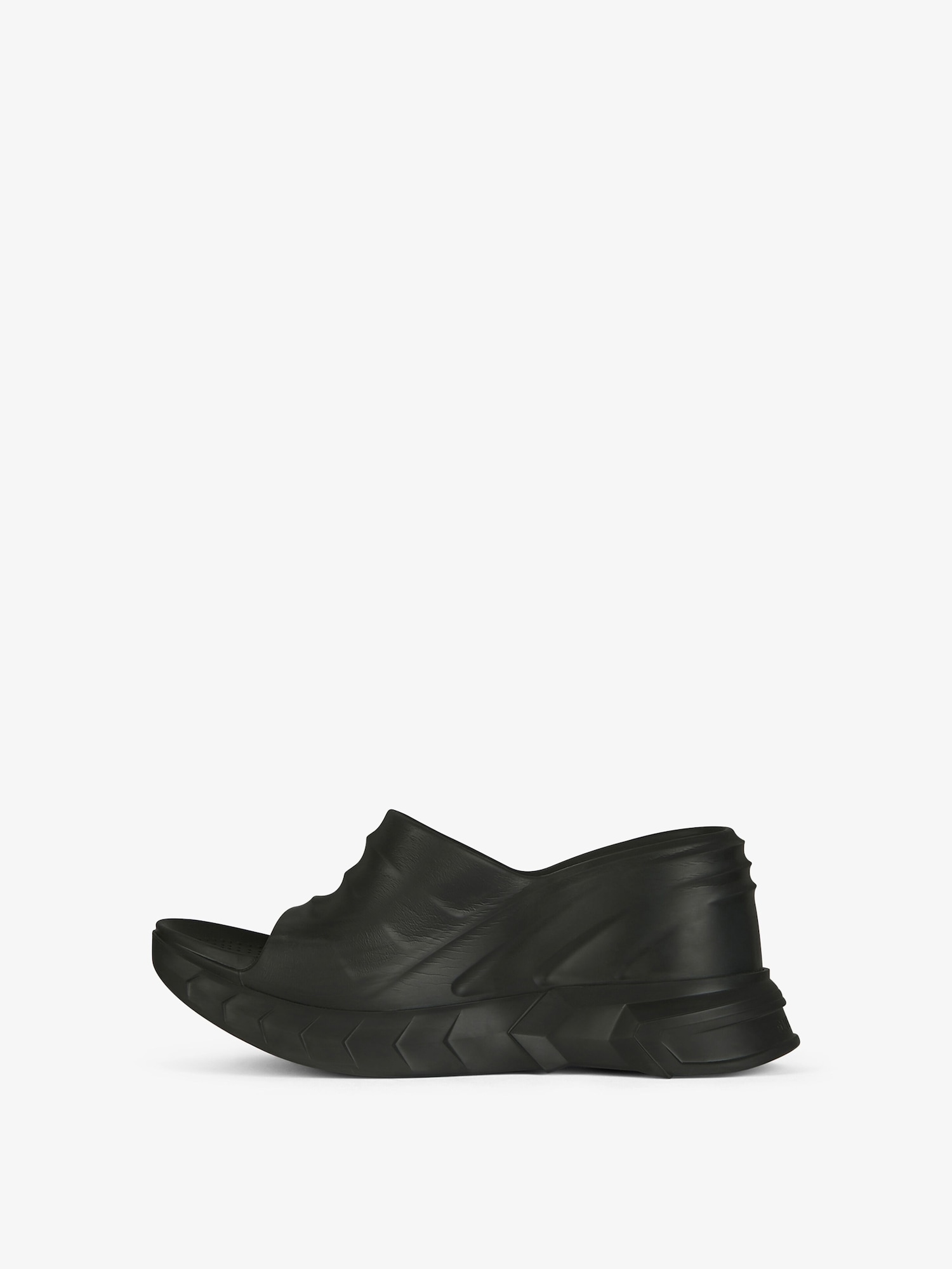 Marshmallow wedge sandals in rubber in - black | Givenchy DE