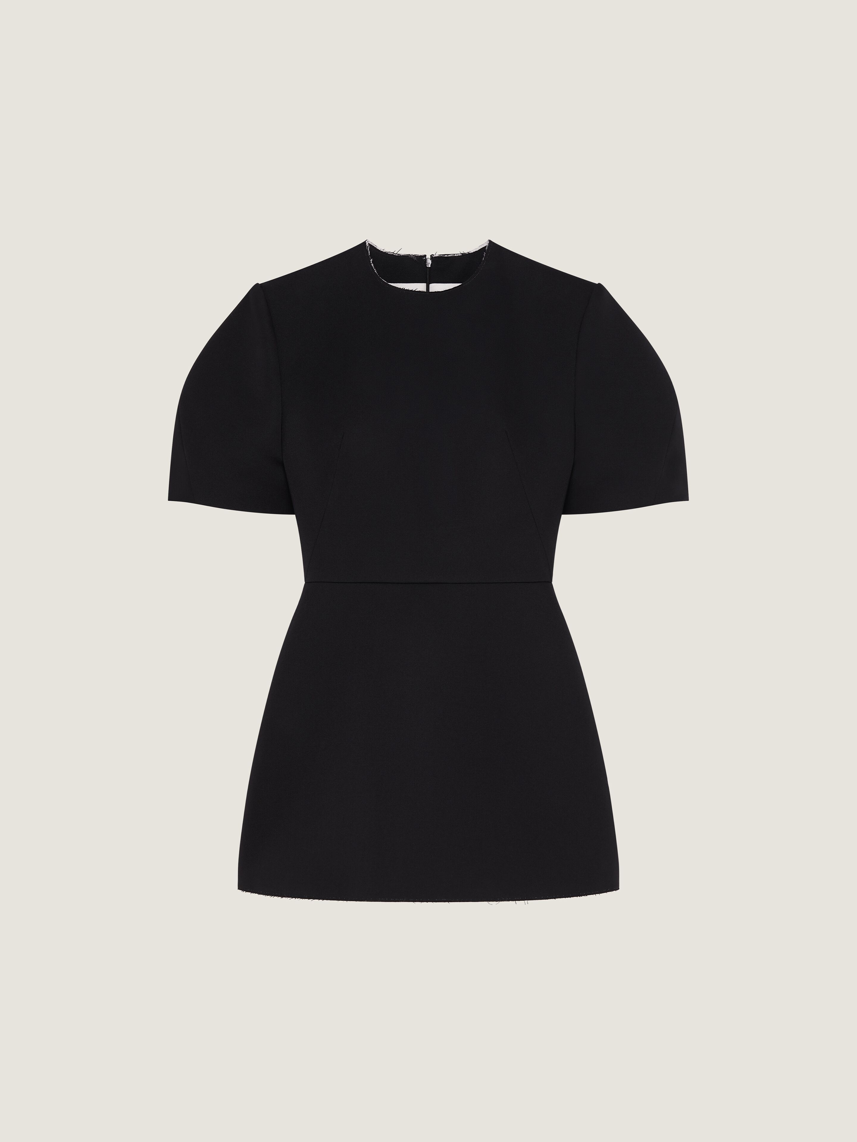 Givenchy Cocoon Mini Dress In Wool In Black