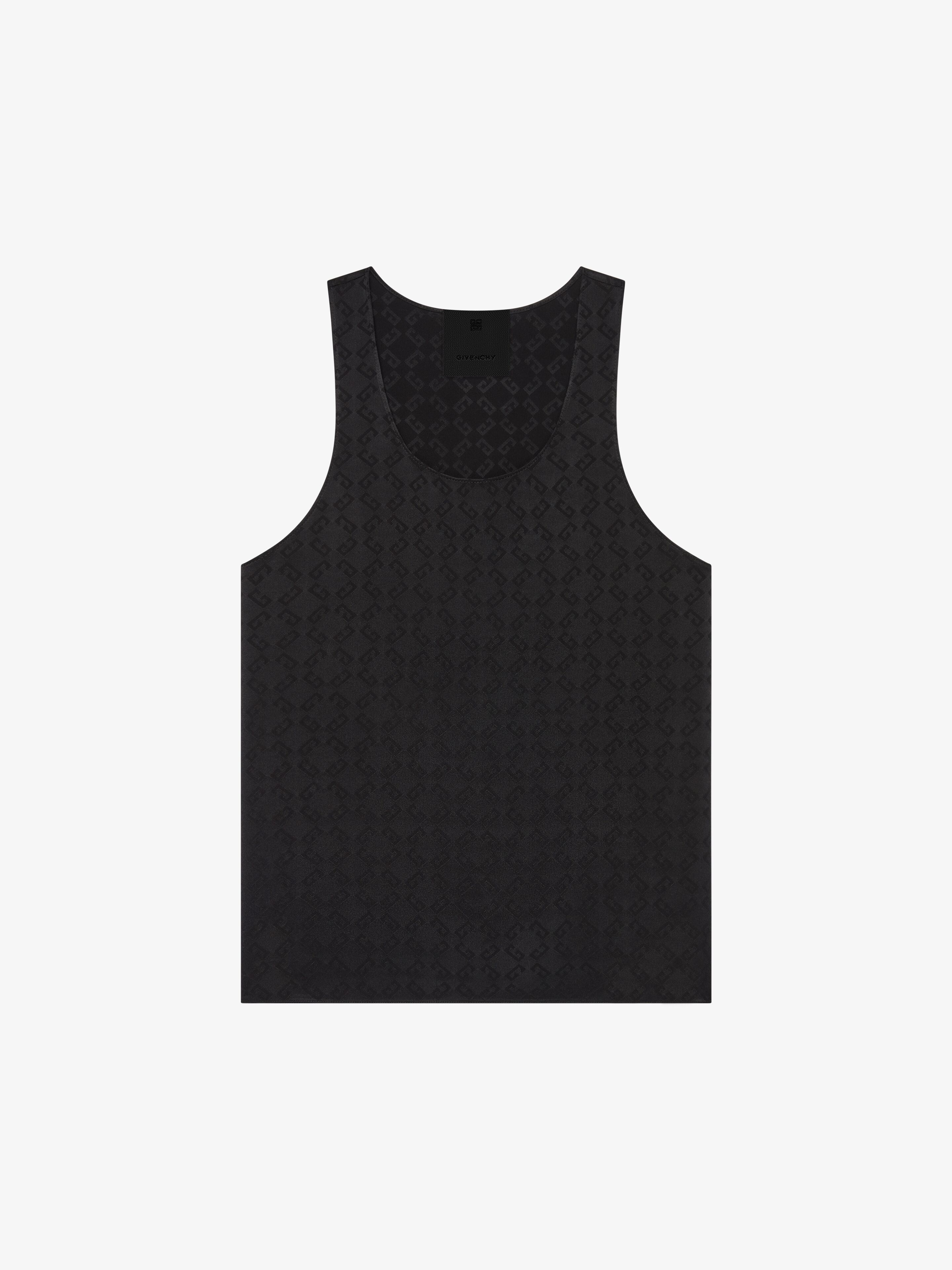 Givenchy - Tank Top In Monogram 72 Jacquard - Black - Women - Size: 36