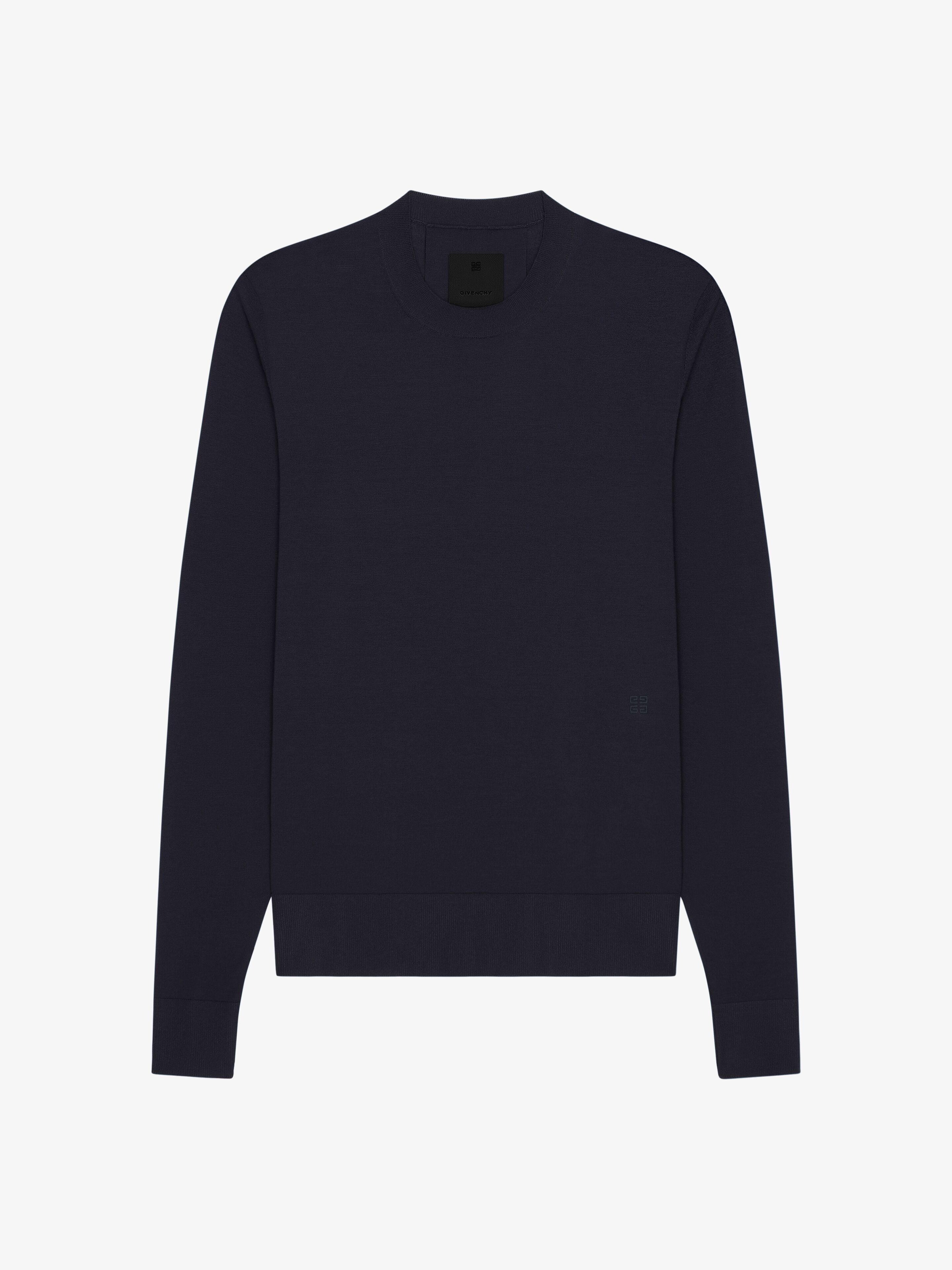 Shop Givenchy Sweater In Cotton And Silk In Blue