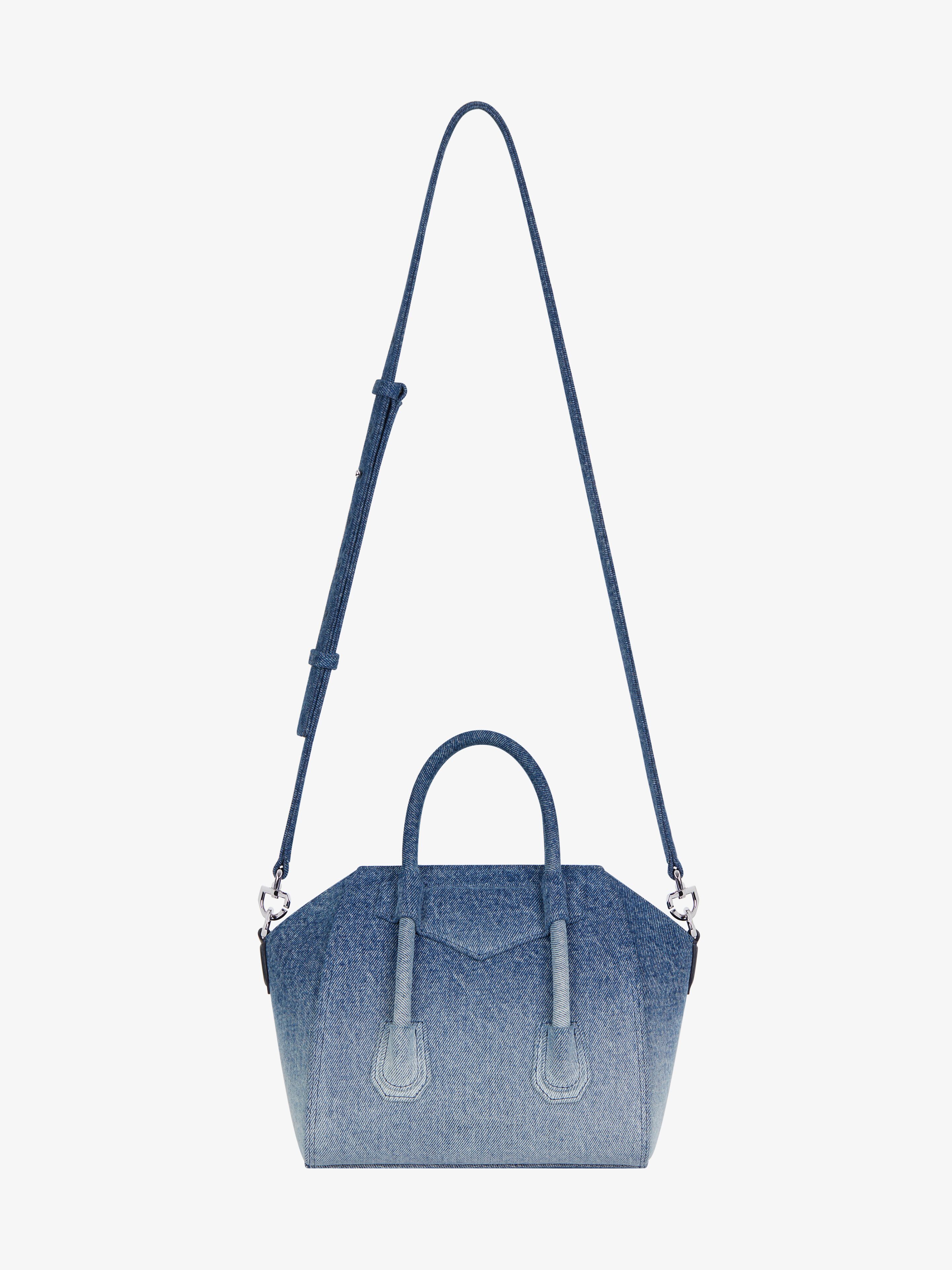 Mini Antigona Lock bag in gradient denim | Givenchy CA