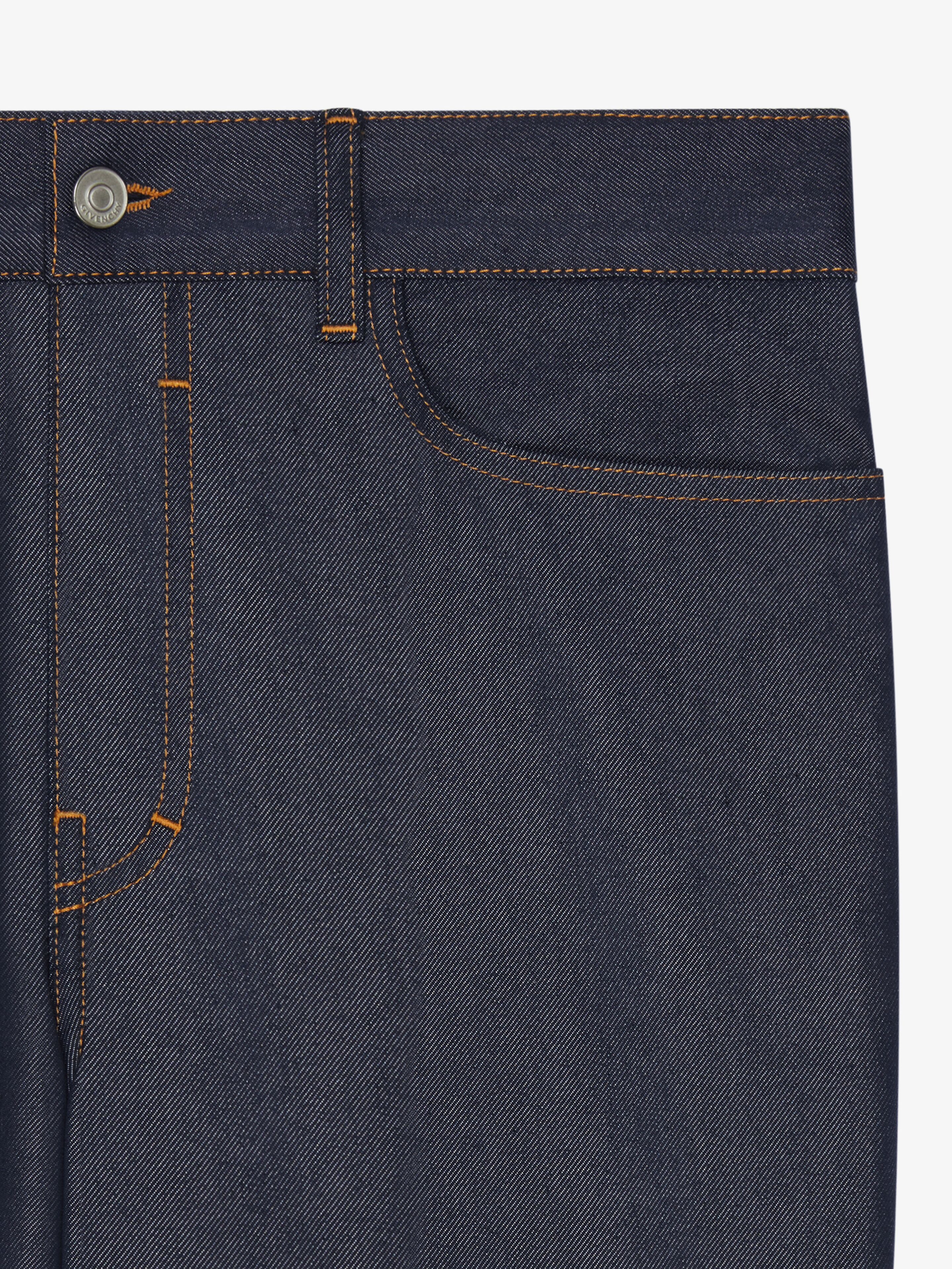 Slim fit jeans in denim silk - indigo blue