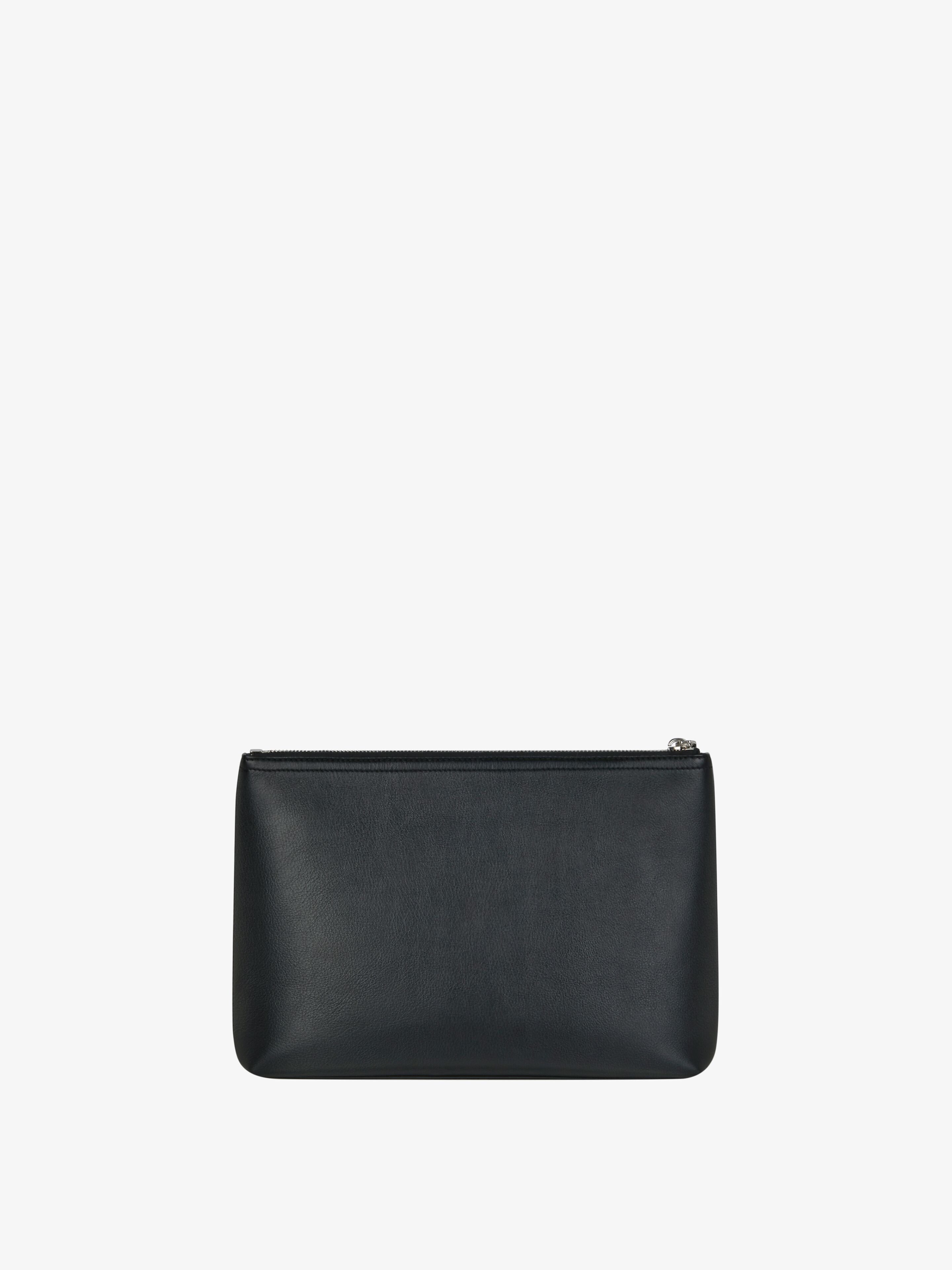 Voyou pouch in leather - black