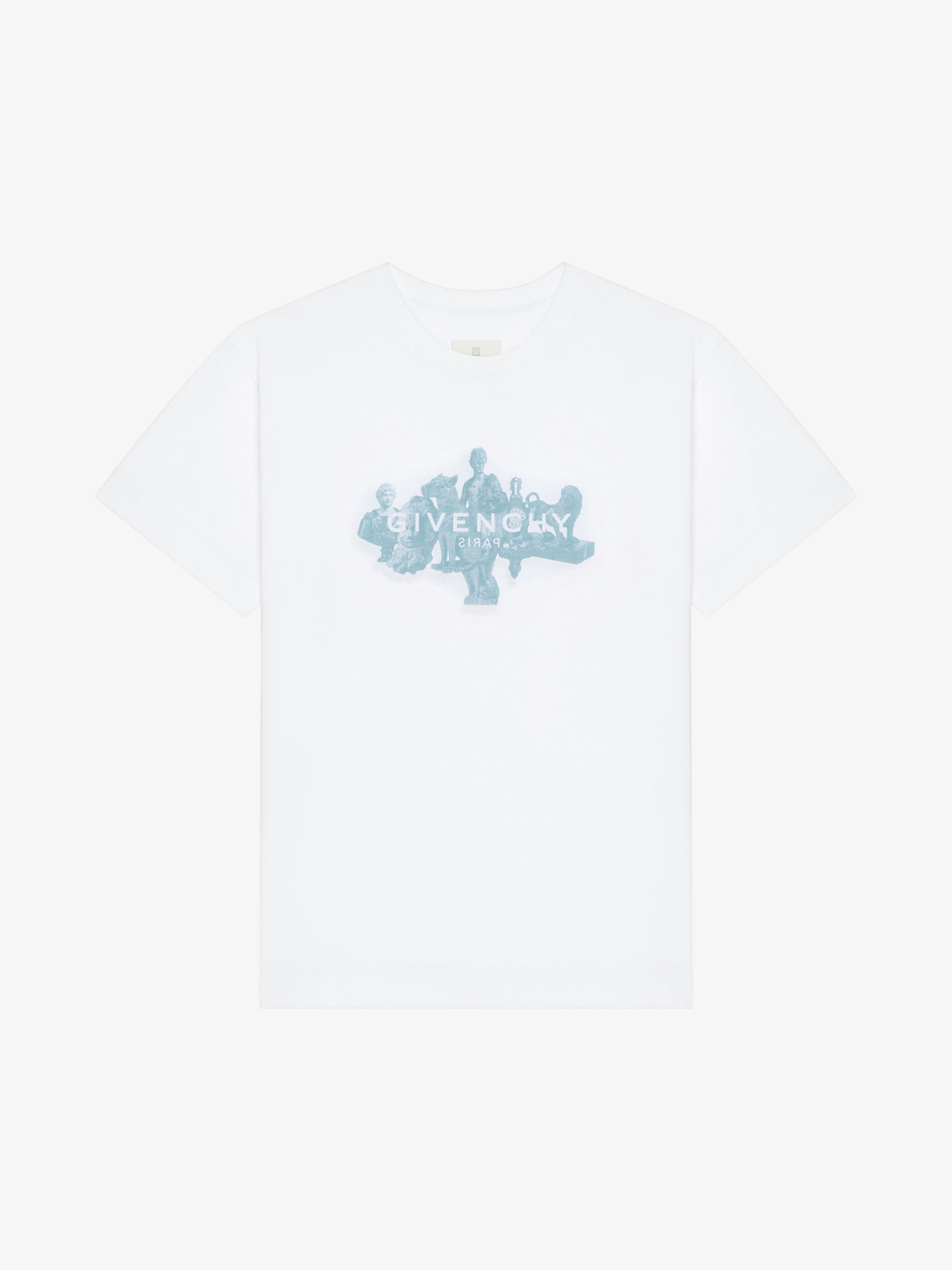 GIVENCHY Reverse t-shirt in cotton with Hubert objects in - white 