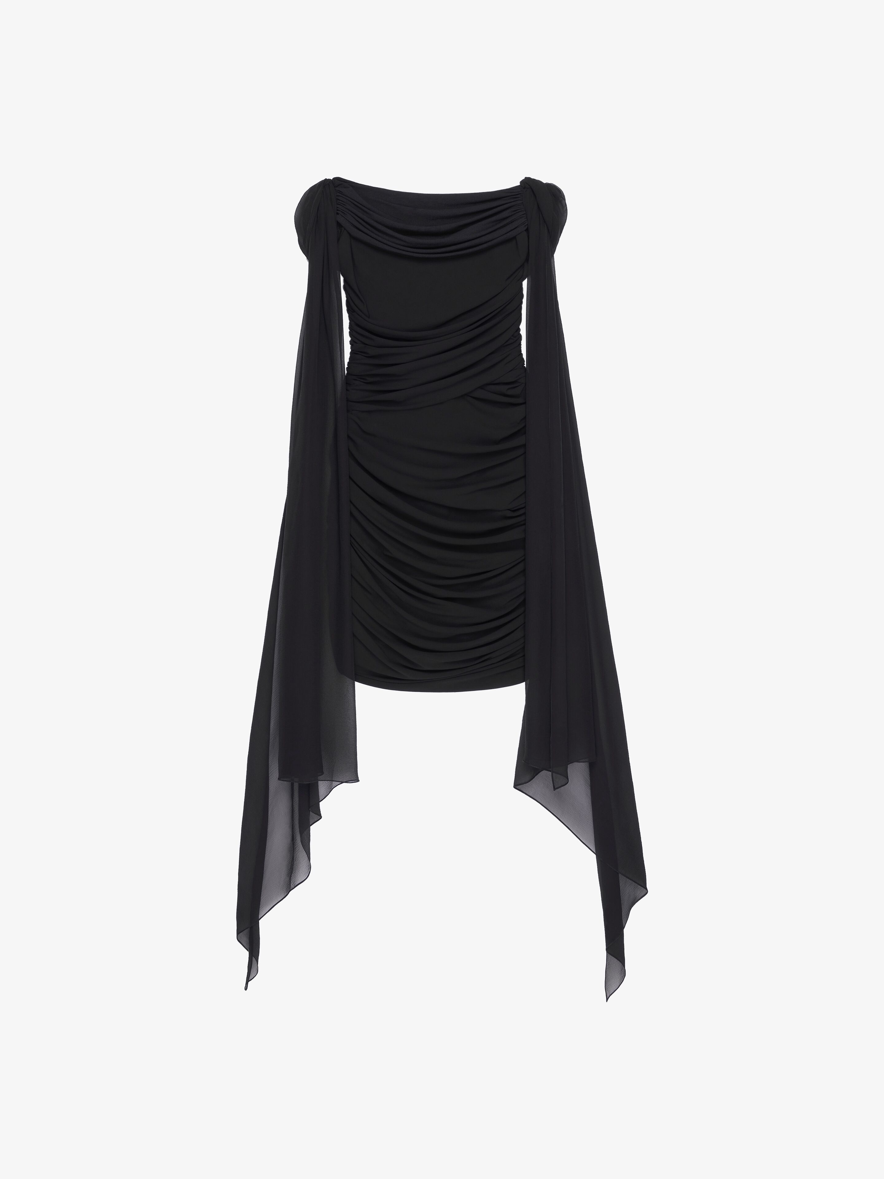 Shop Givenchy Draped Dress In Jersey