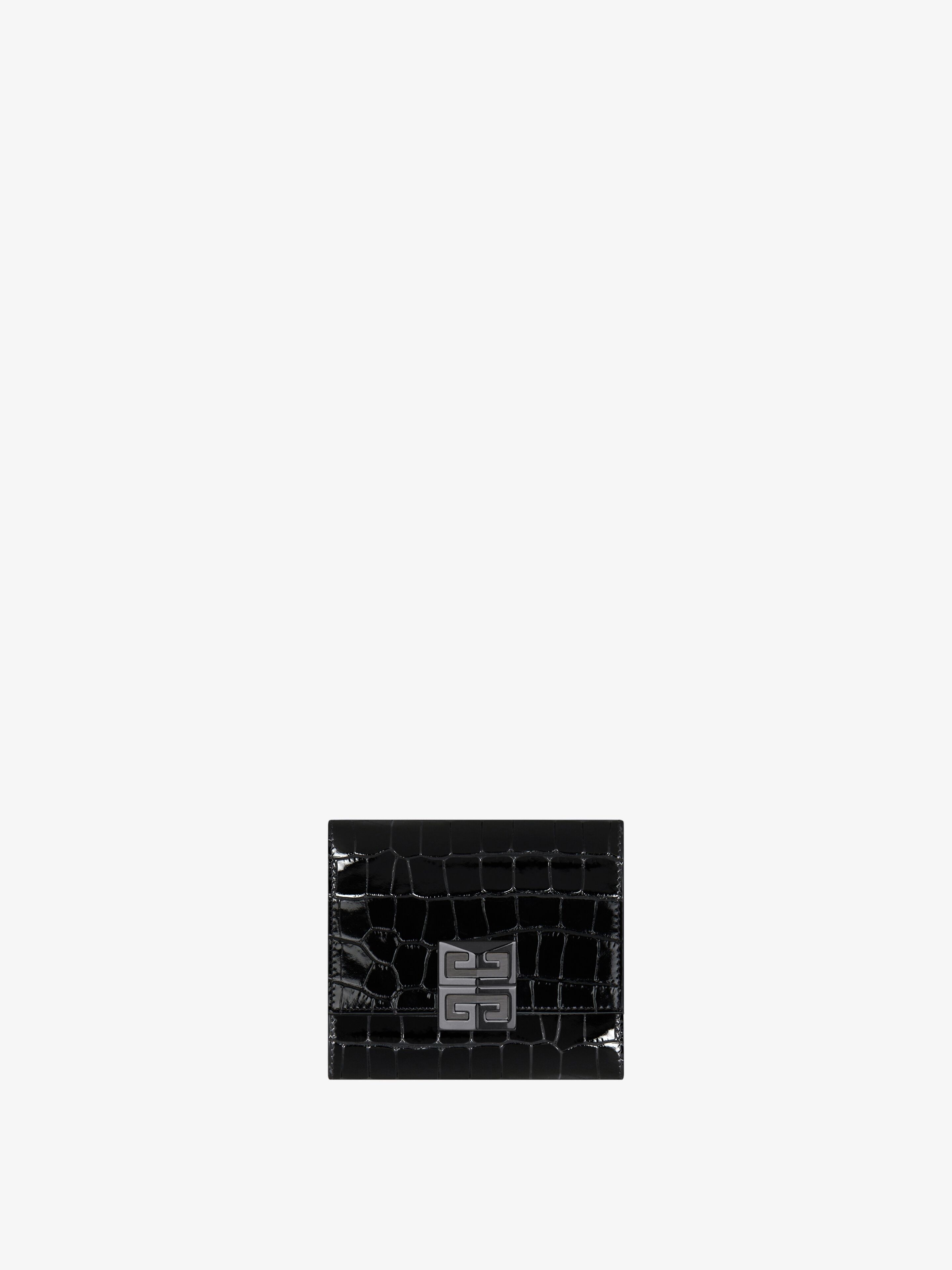 지방시 크로커다일 텍스처 가죽 소재의 4G 지갑 BB60JCB1XP-001