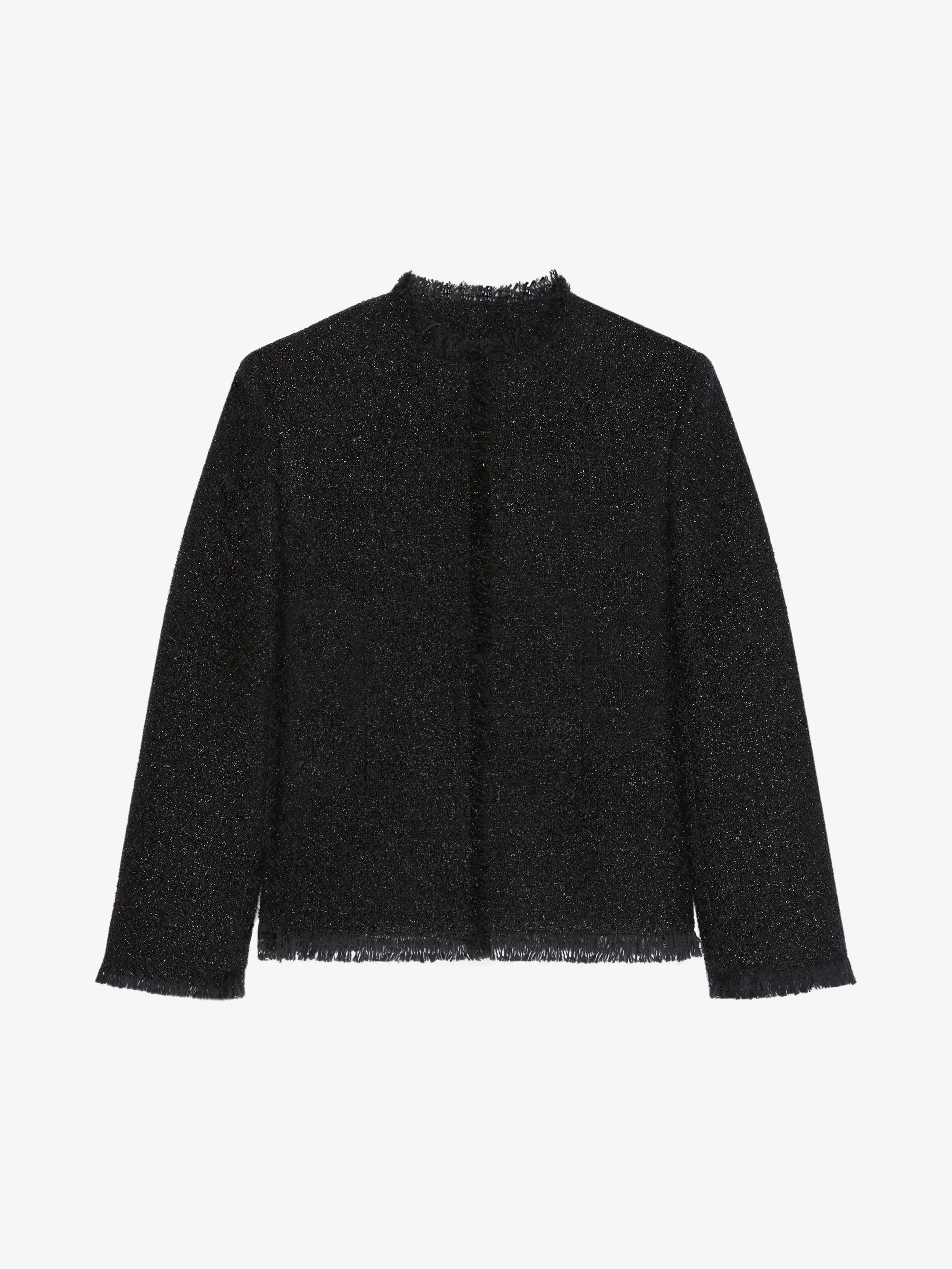 Givenchy - Veste En Tweed Et Lurex - Noir - pour Femme - Taille : 36