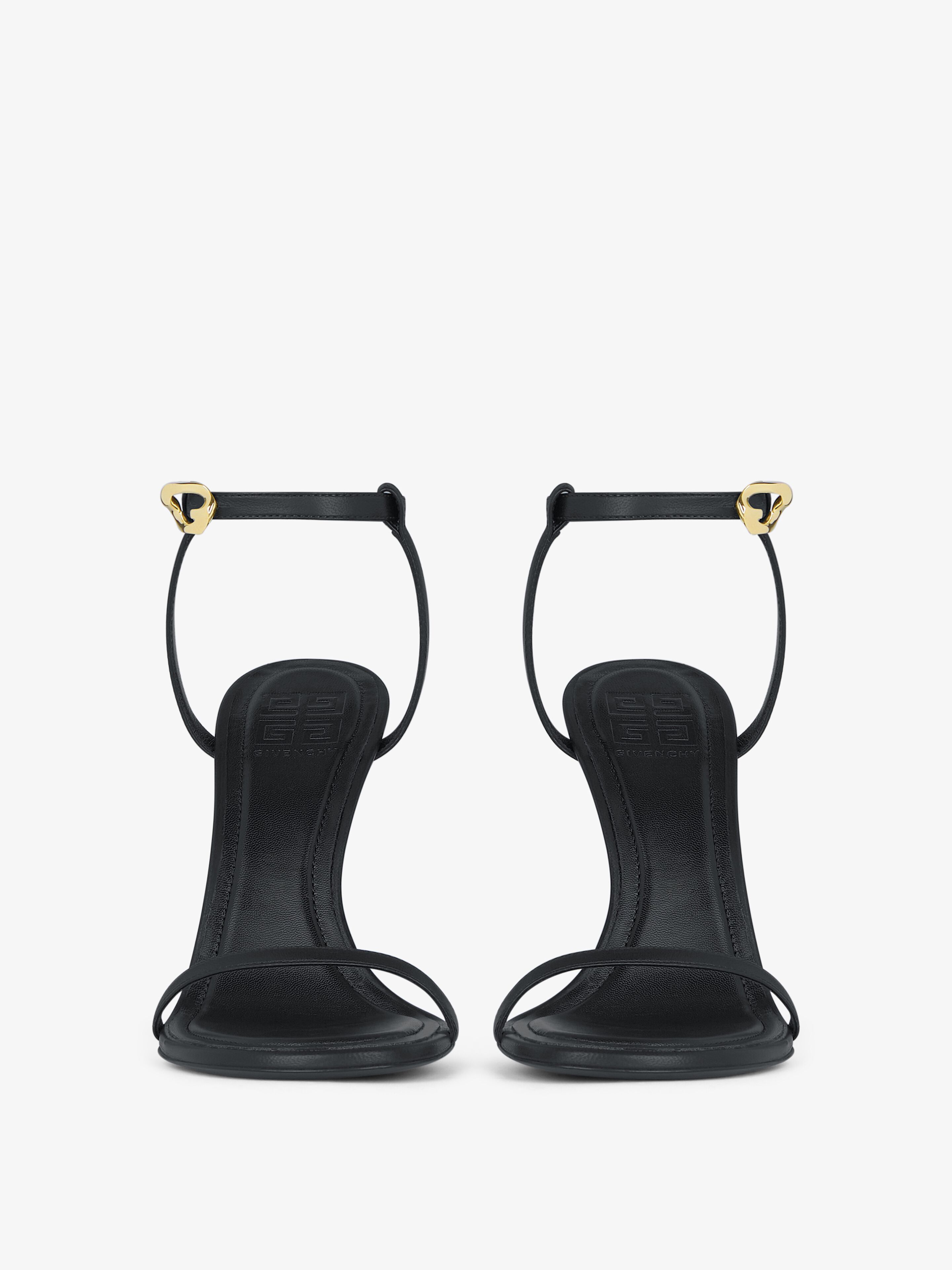 G Cube sandals in leather - black