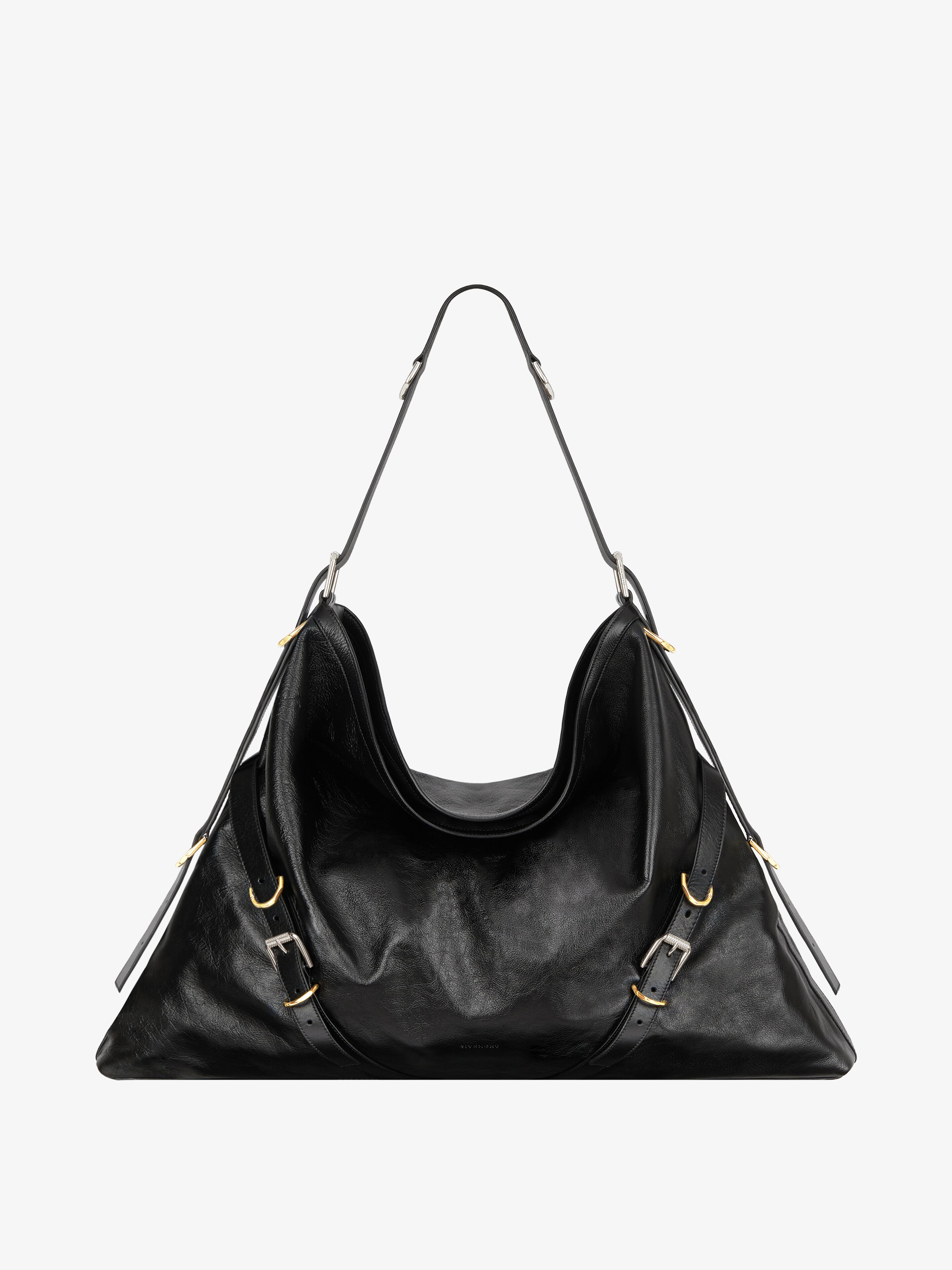 Shop Givenchy Large Voyou Bag In Leather In Multicolor