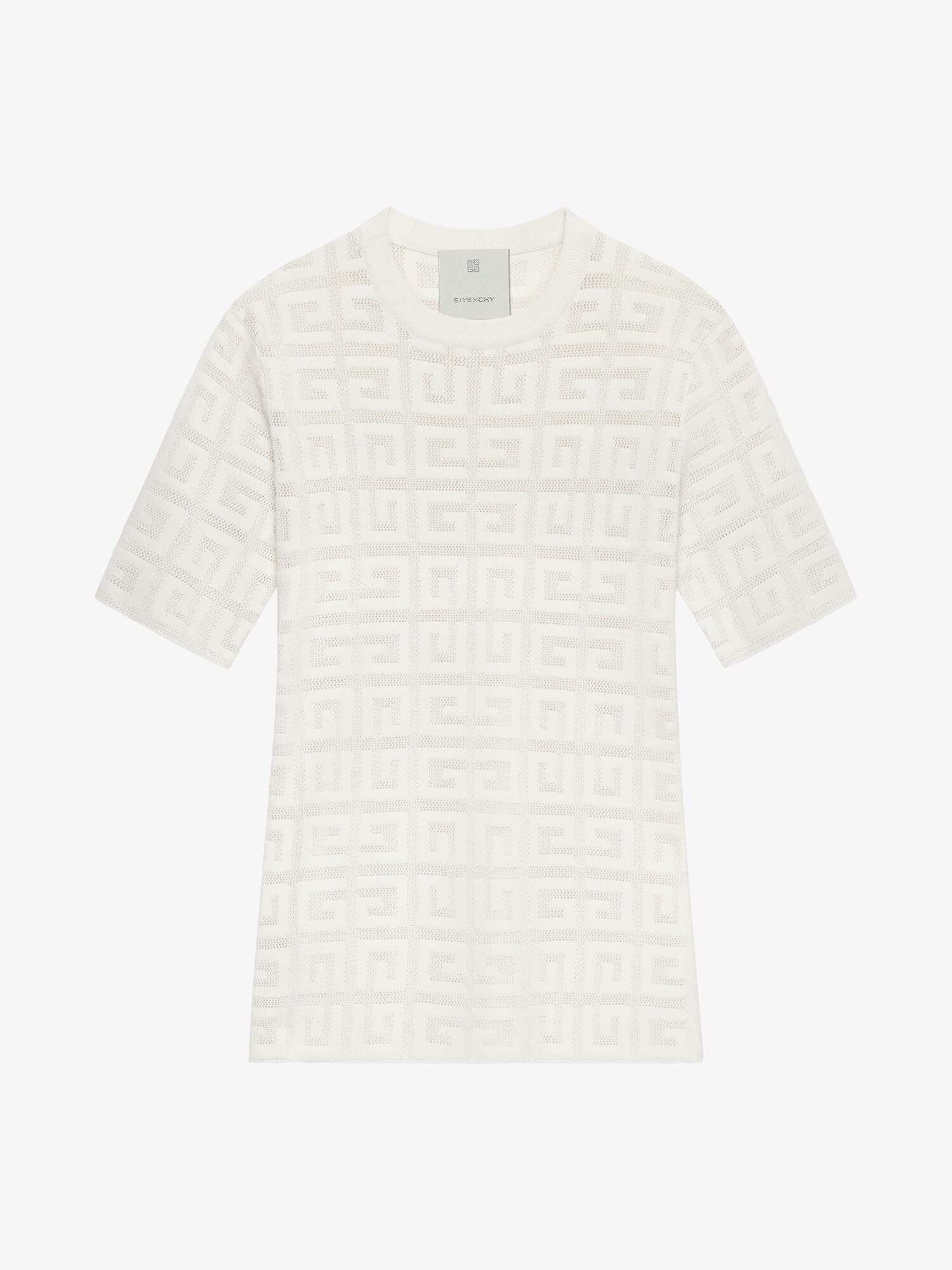 Sweater in 4G jacquard in - off white | Givenchy GB