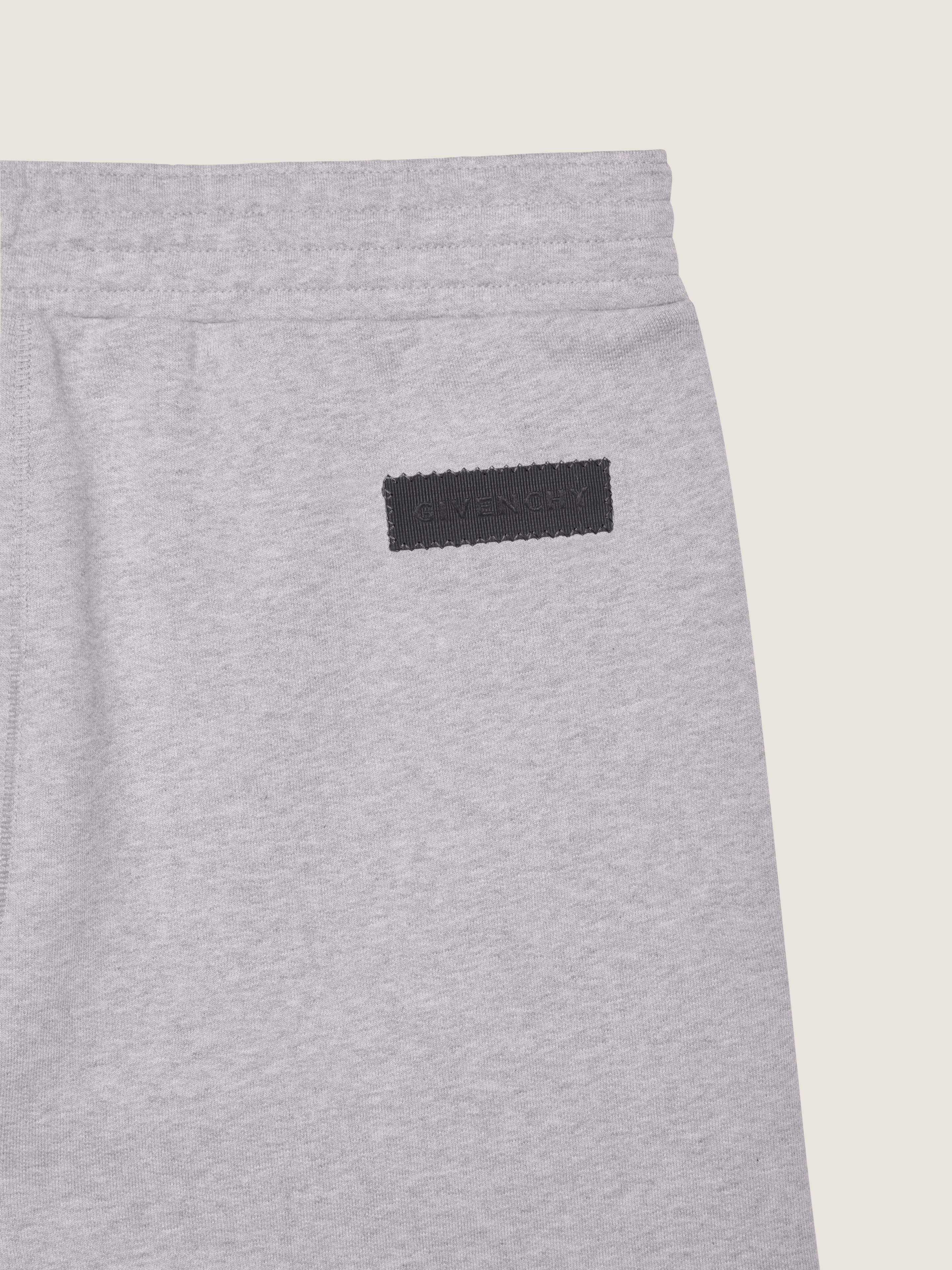 Jogger pants in fleece with GIVENCHY patch in - light grey