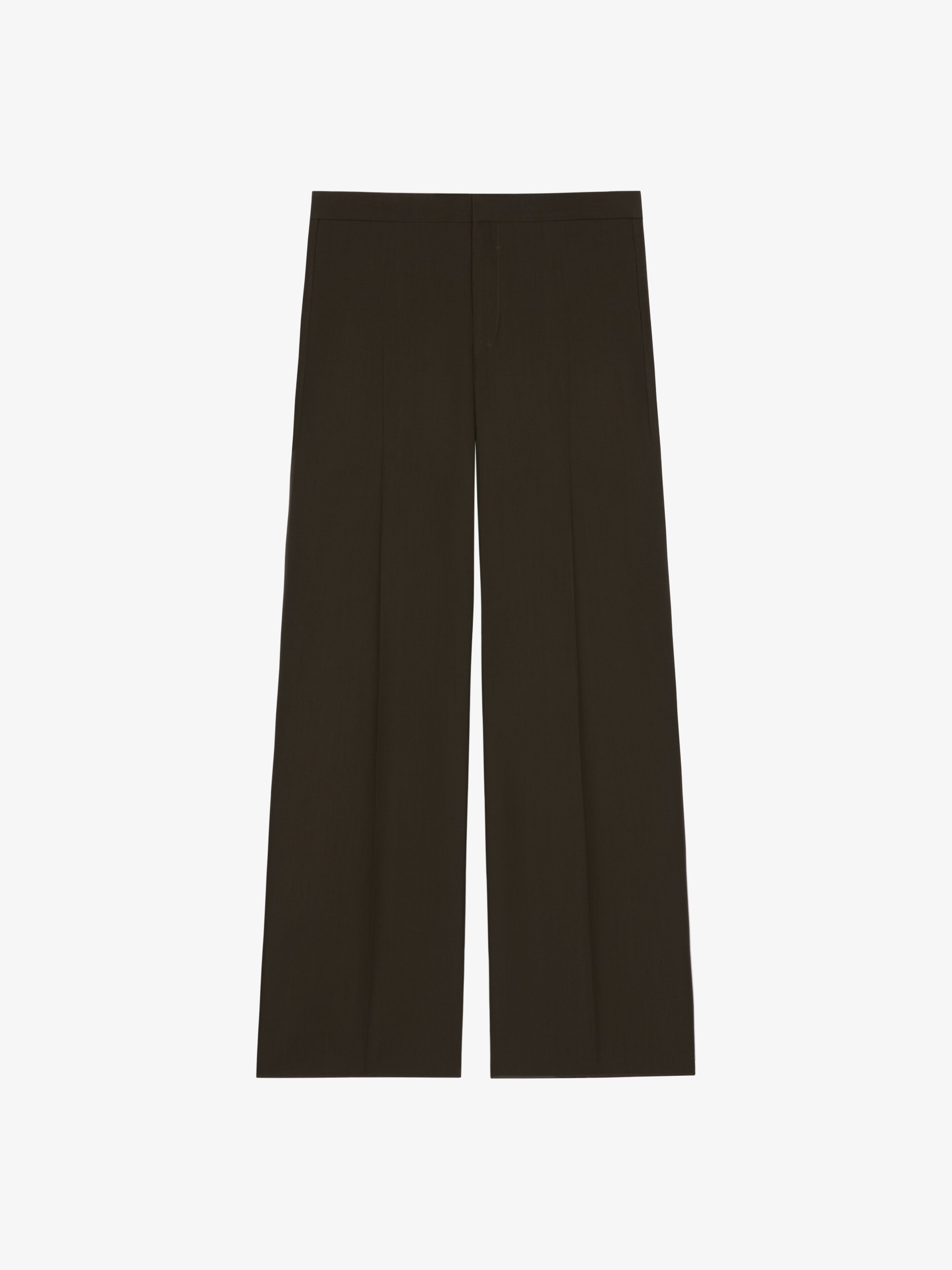 Shop Givenchy Tailored Pants In Wool In Green