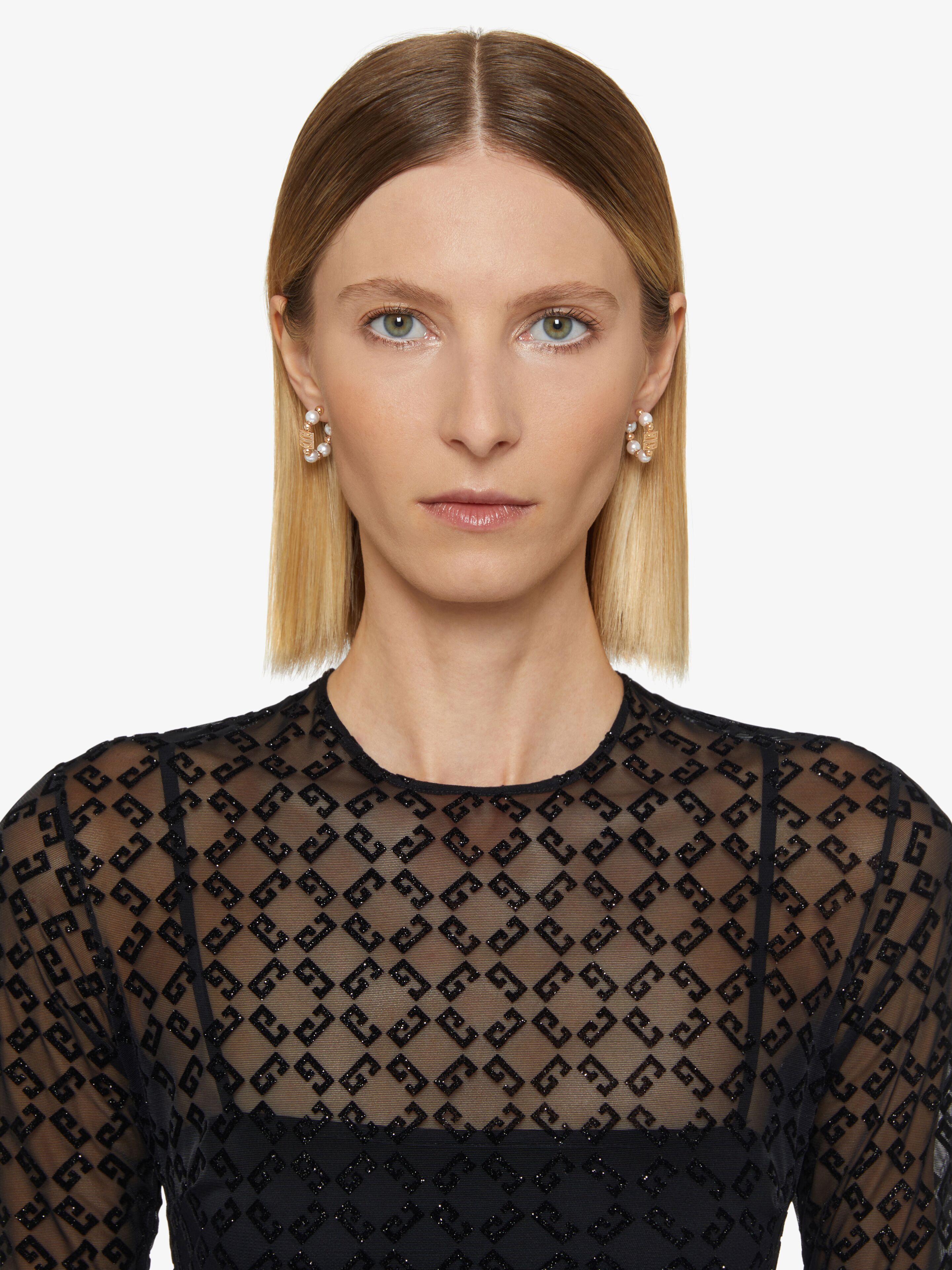 GE5647】GIVENCHY logo square earrings/ジバンシィ/イヤリング