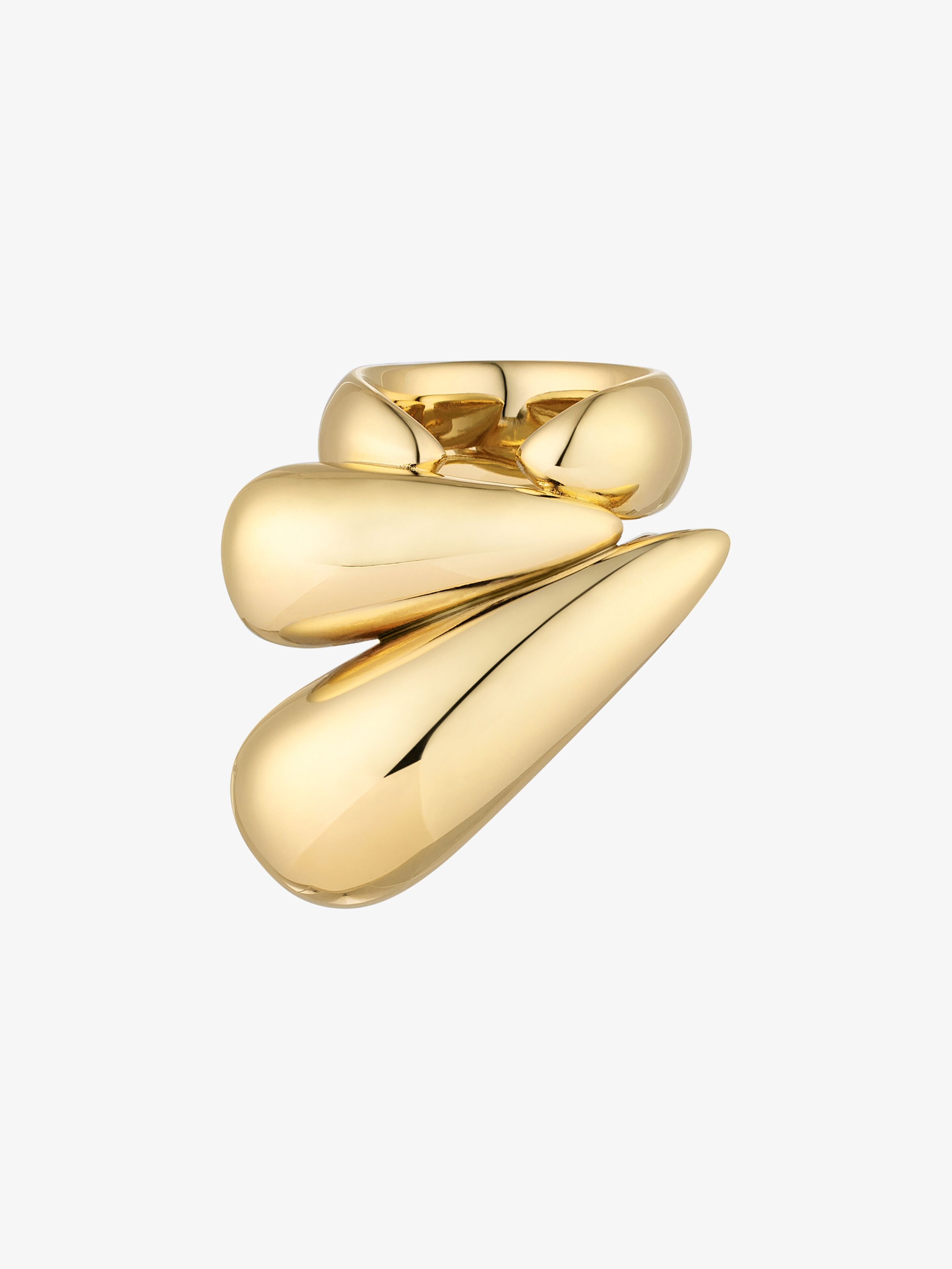 Shop Givenchy Feline Ring In Metal In Gold