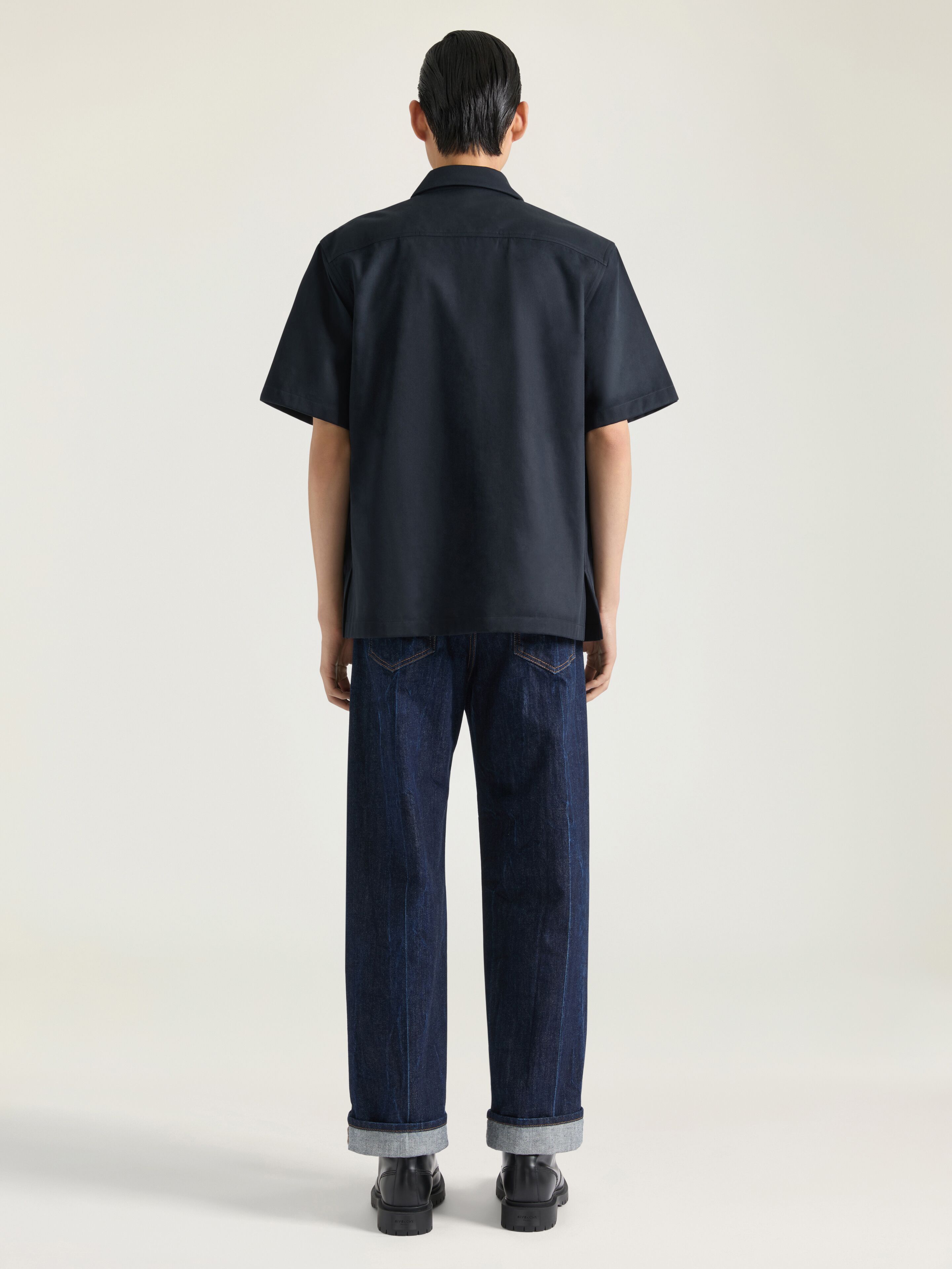 【Givenchy】SHIRT◆BM615H164P Shirt in cotton with GIVENCHY Paris embroidery | Givenchy CA
