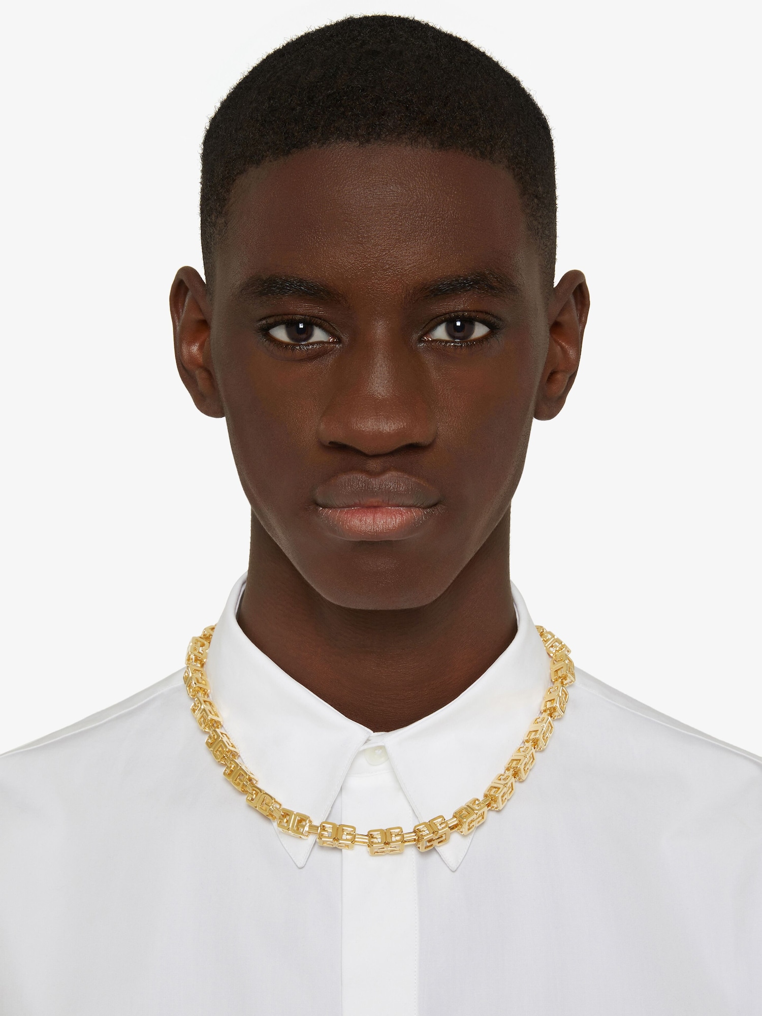 G Cube necklace in metal - golden yellow | Givenchy
