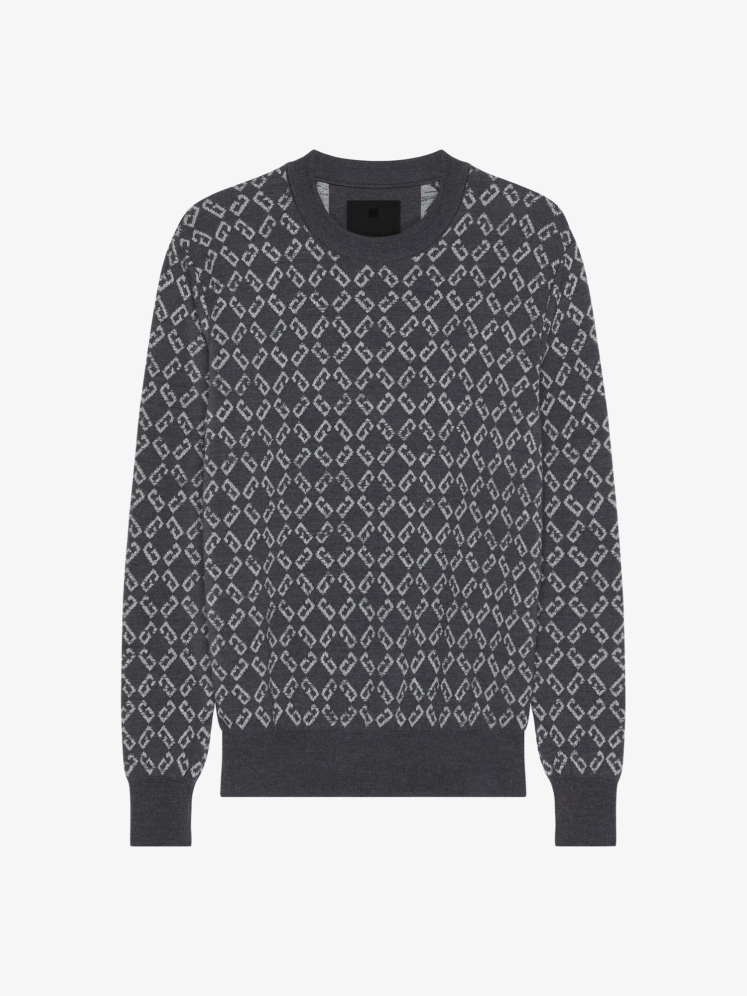 モノグラム72ジャカード セーター - ミディアムグレー | GIVENCHY JP