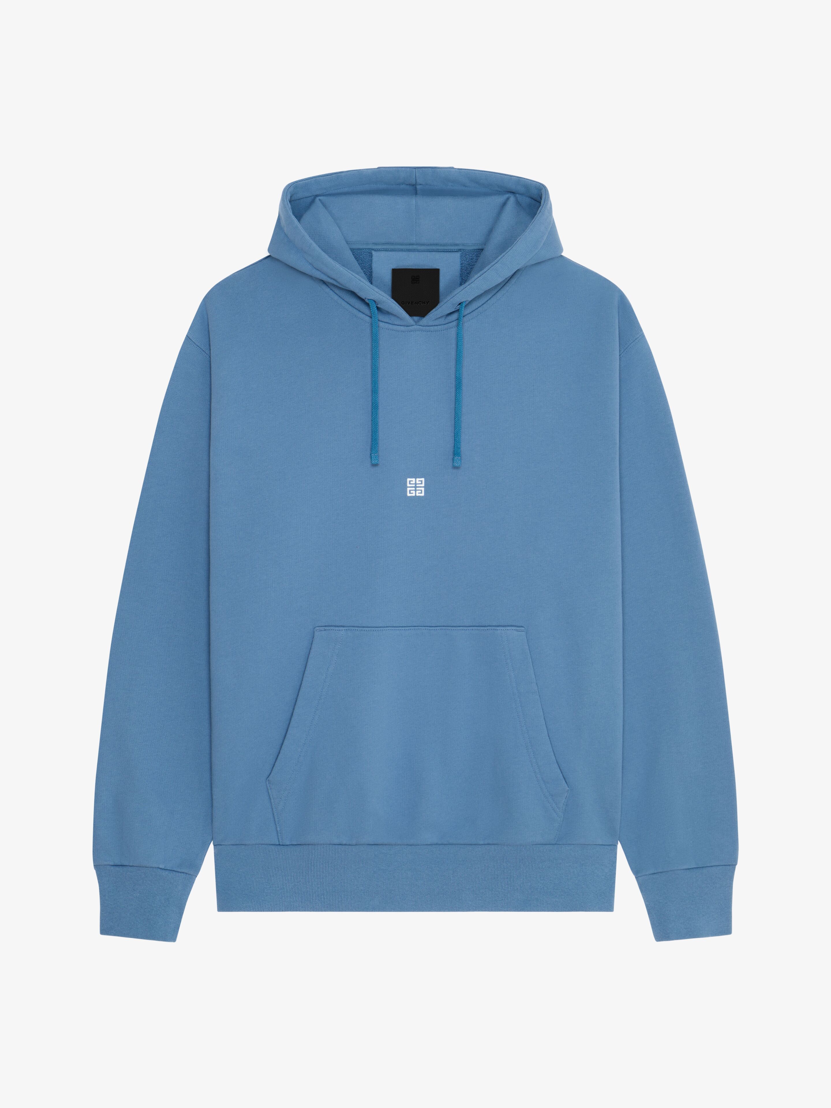 GIVENCHY BOXY FIT HOODIE IN FLEECE WITH 4G DETAIL 