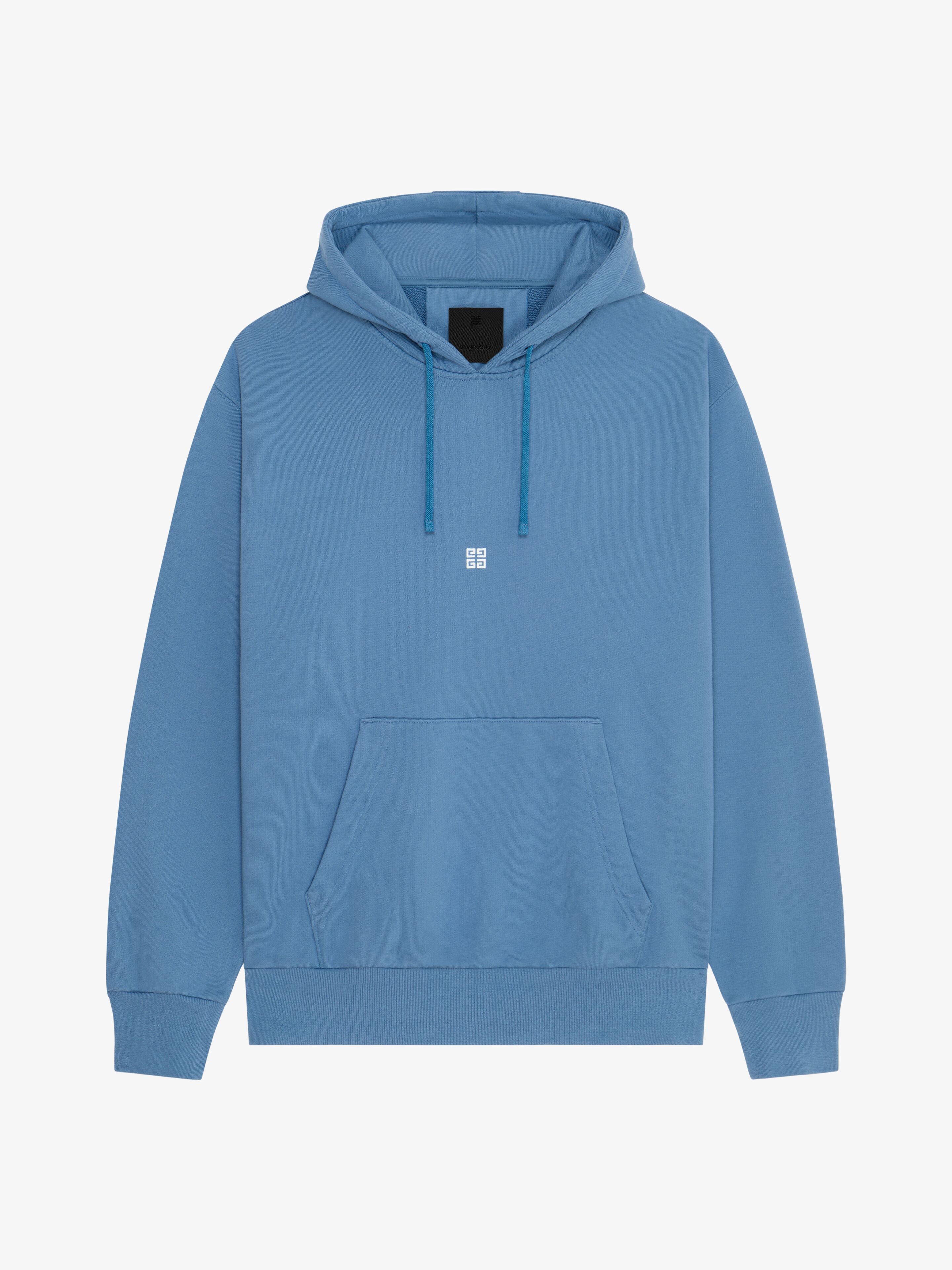 Givenchy - Hoodie Ample En Molleton À Détail 4G - Bleu - pour Homme - Taille : M
