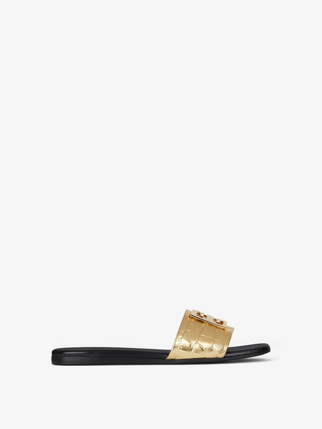 givenchy.com | 4g sandals in crocodile effect leather
