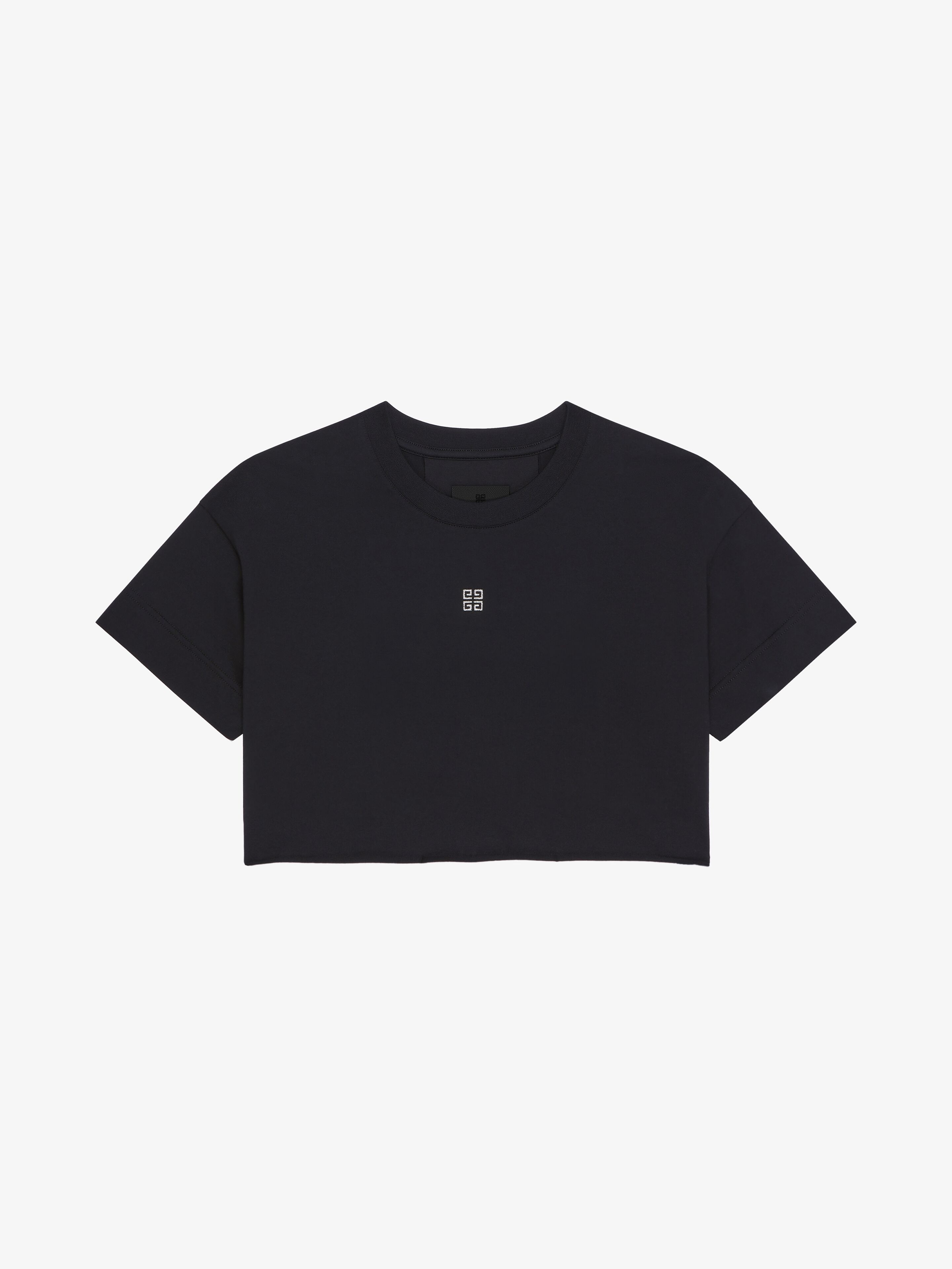 Shop Givenchy Cropped T-shirt In Cotton