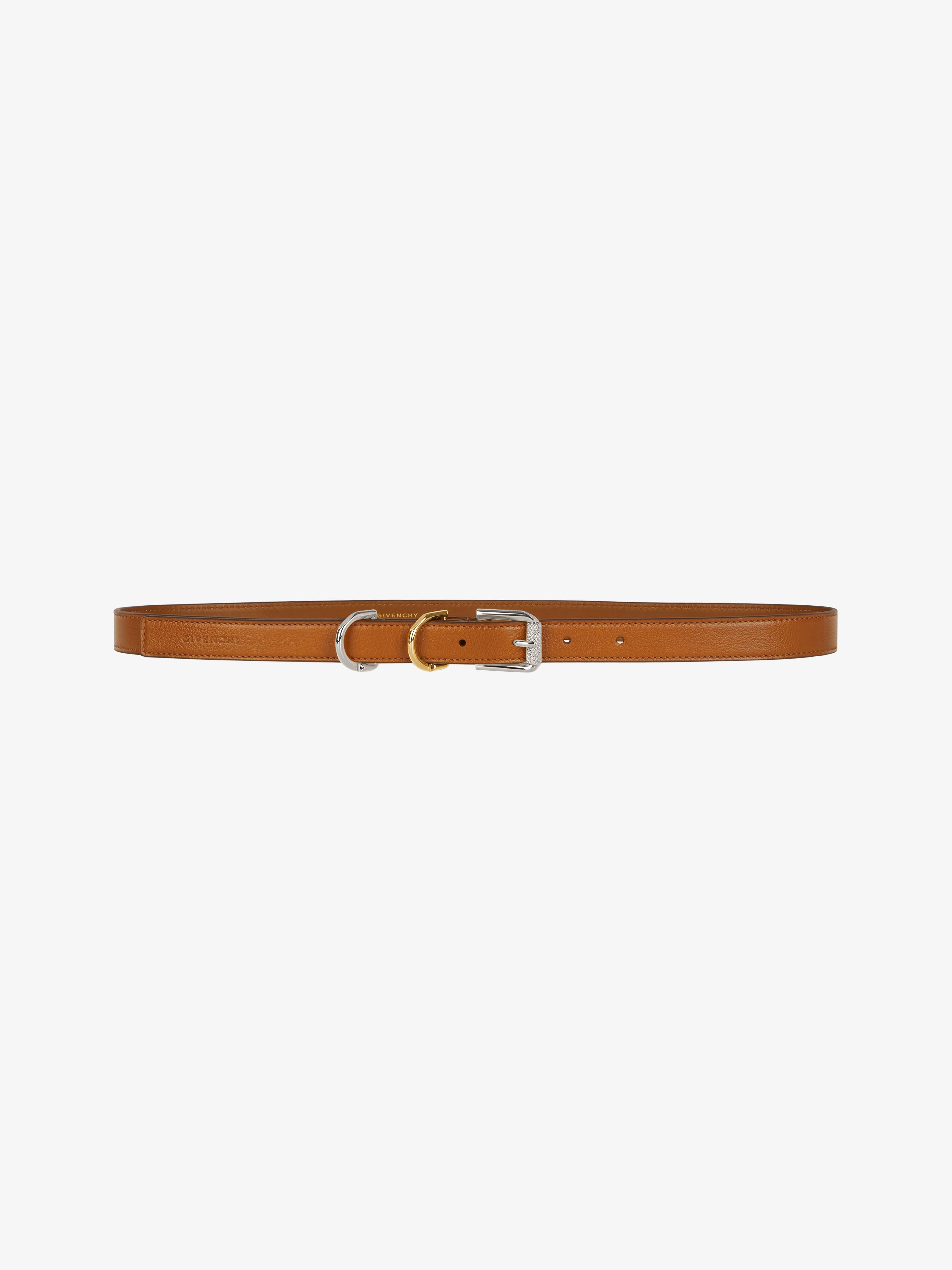 Givenchy - Ceinture Voyou En Cuir - Rouge - pour Femme - Taille : 95
