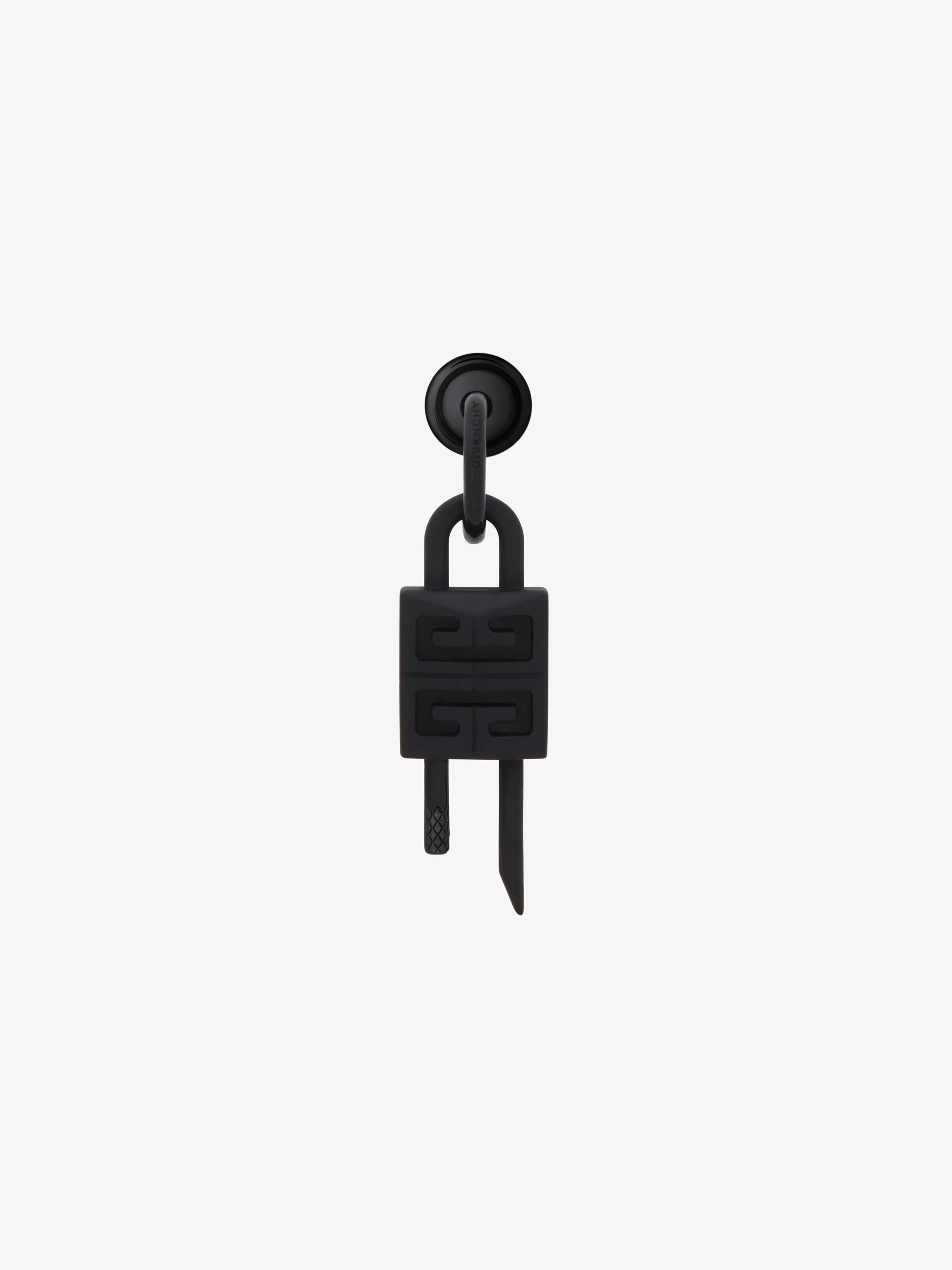 Givenchy - Lock Earring In Enamelled Metal