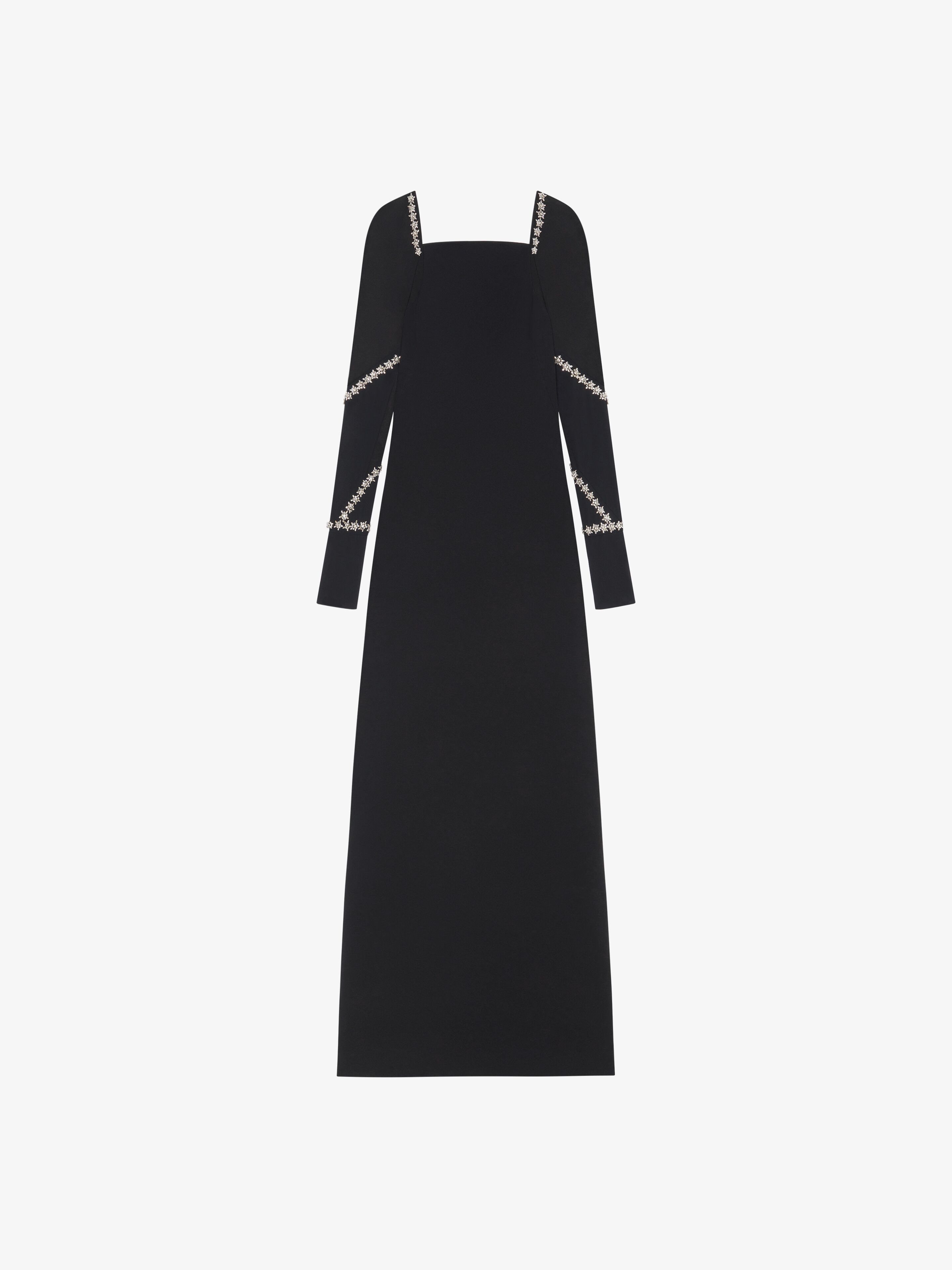 Shop Givenchy Evening Dress With Crystal Details In Black