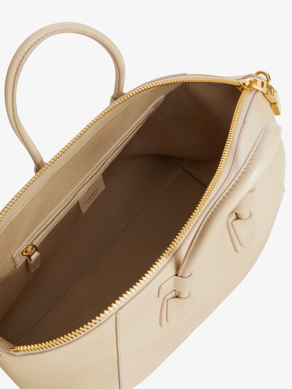 Small Antigona Sport bag in leather - natural beige | Givenchy US