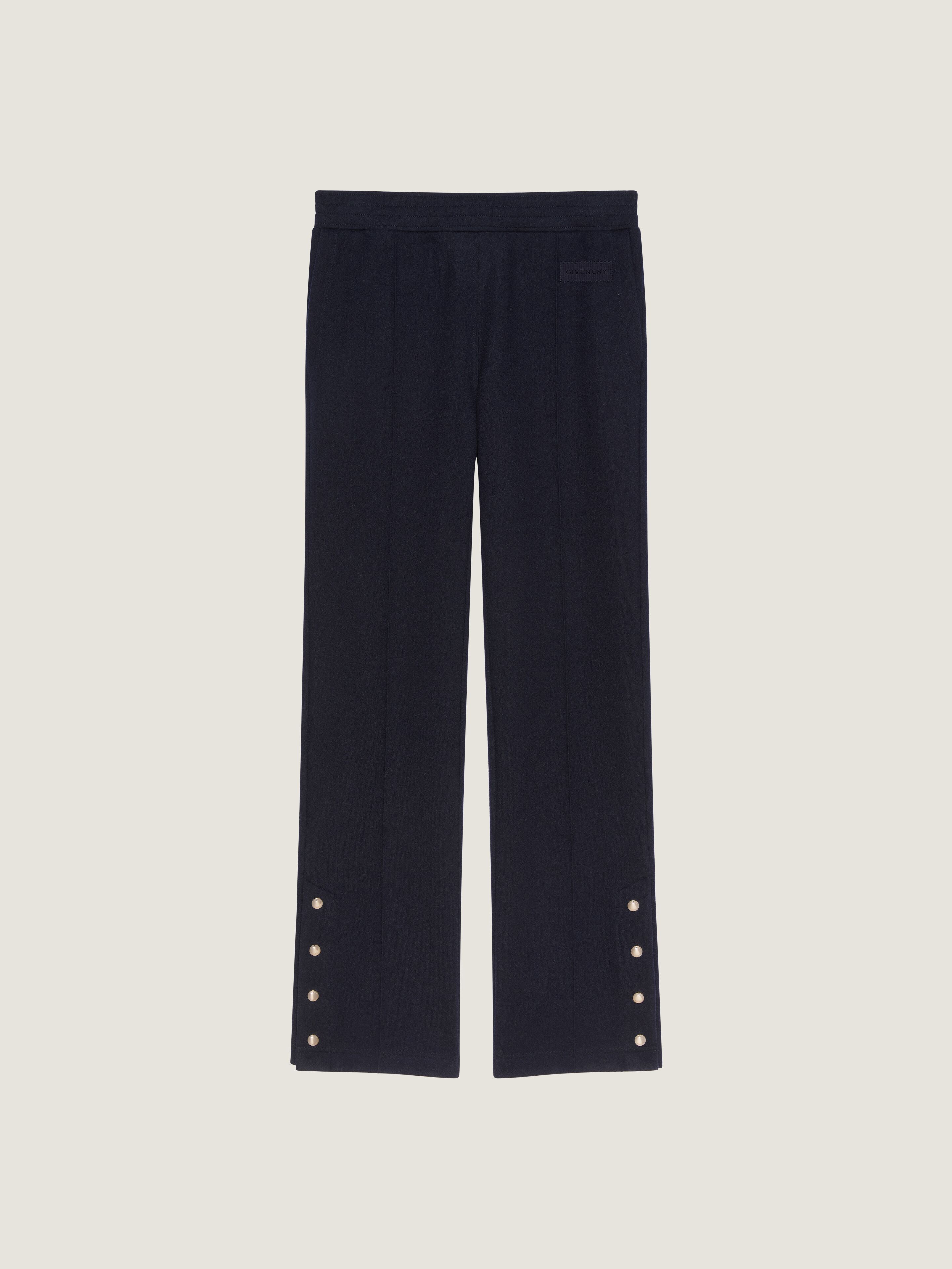 Givenchy Joggers In Wool Cashmere With  Patch In Black