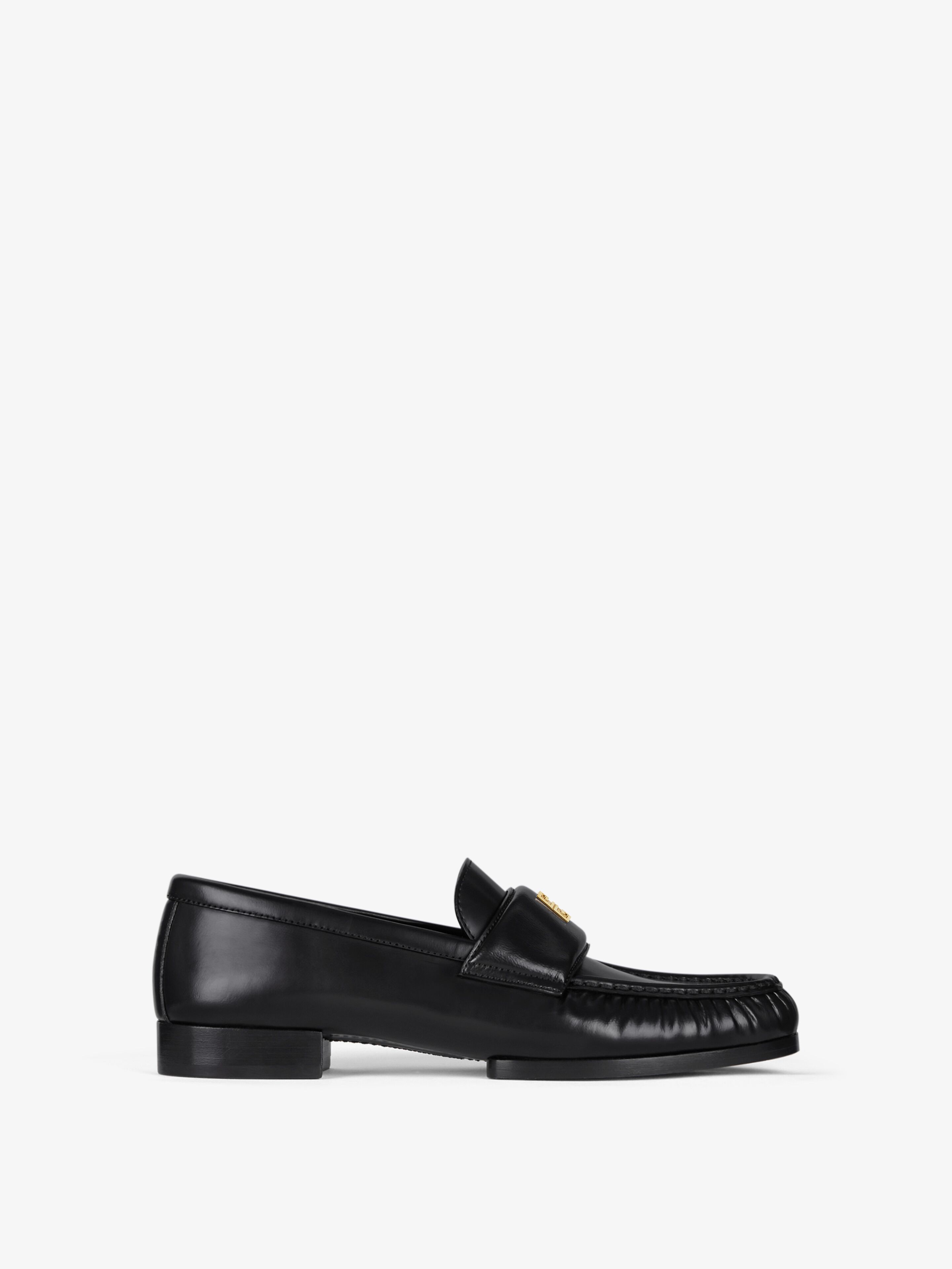 Givenchy - Mocassins 4G En Cuir - Noir - pour Femme - Taille : 35