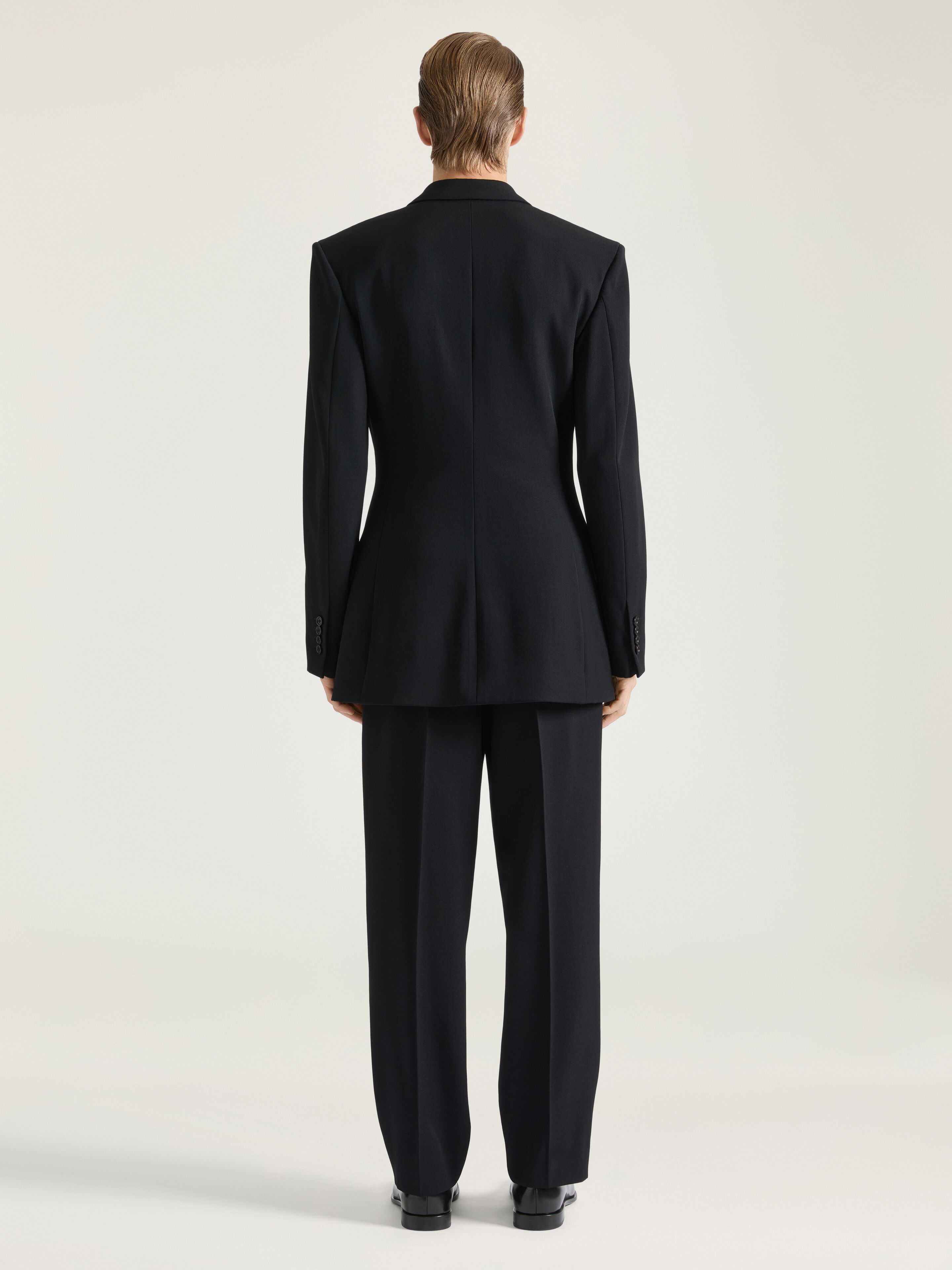 パンツ GIVENCHY FW25 Black wool pant (BW516Q164J 001) Tailored cigarette pants in wool | Givenchy DE | Givenchy