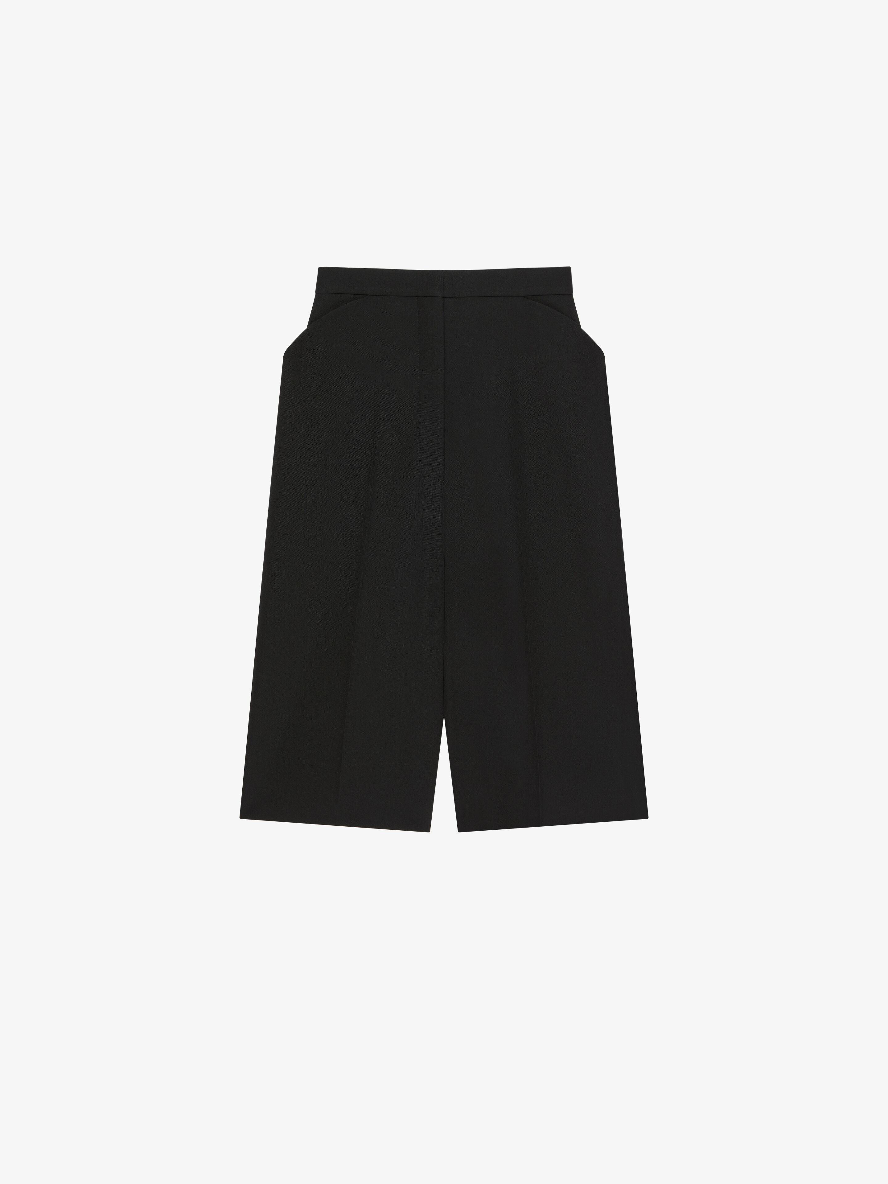 Shop Givenchy Bermuda Shorts In Wool In Black