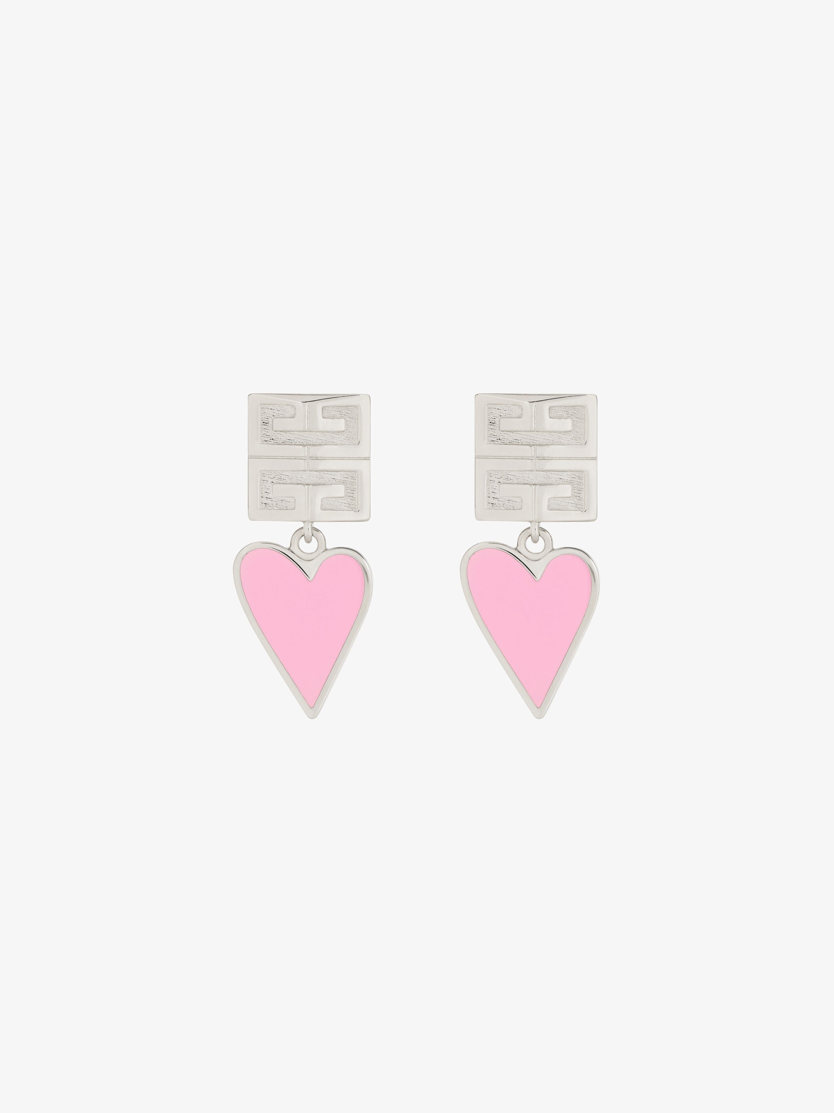 Shop Givenchy 4g Earrings In Metal And Enamel In Multicolor