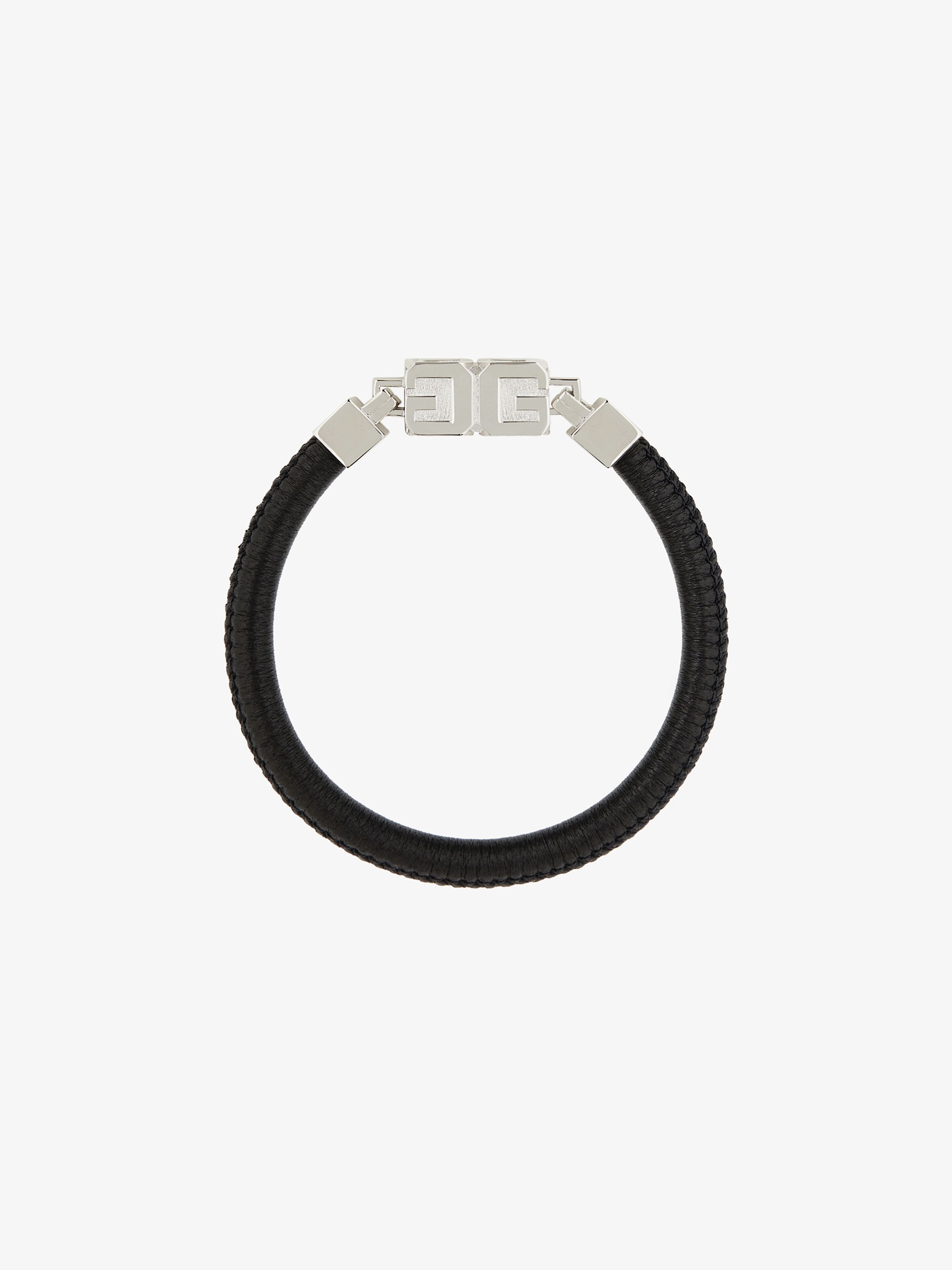 Givenchy Black G Cube Bracelet In Black/silvery