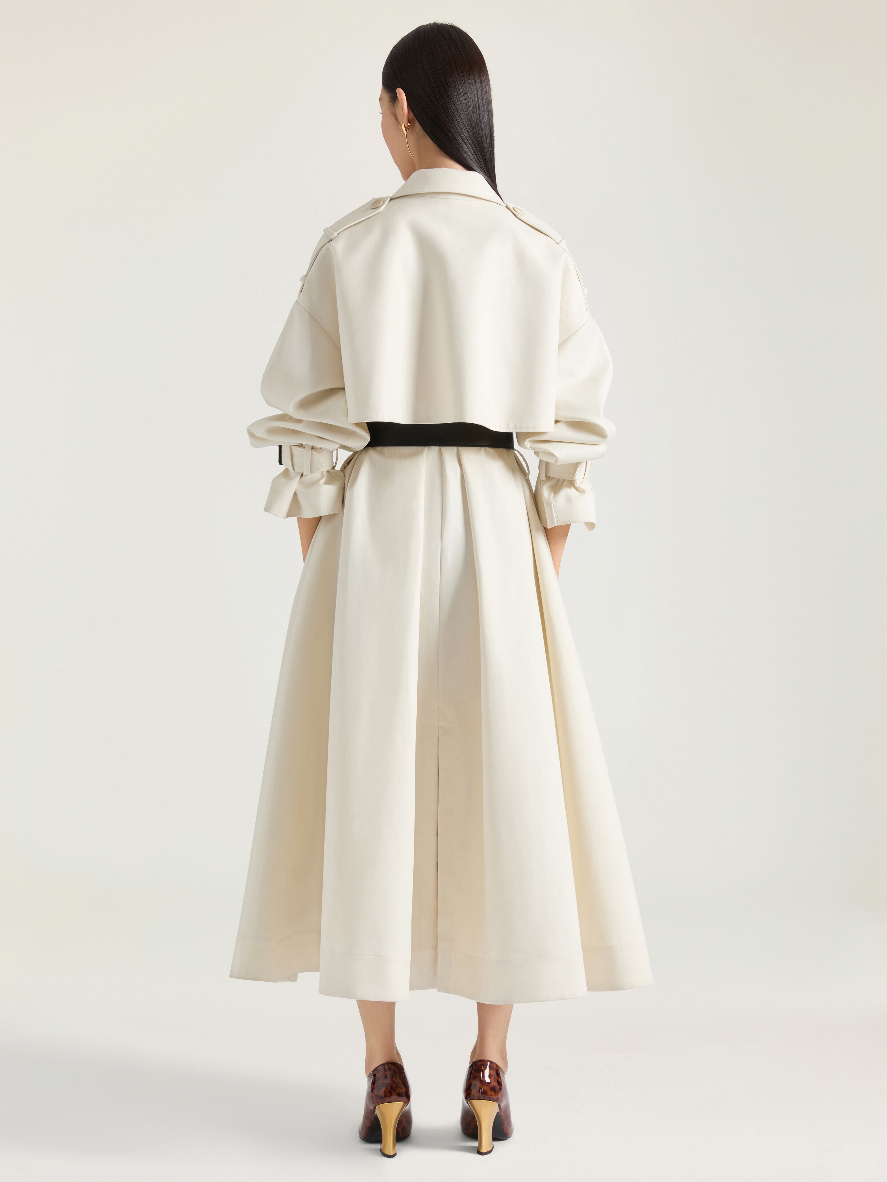 アウターその他 GIVENCHY Woman Trench coat Cream BW00P815MB 297 Trench-coat in cotton in - ivory | Givenchy US